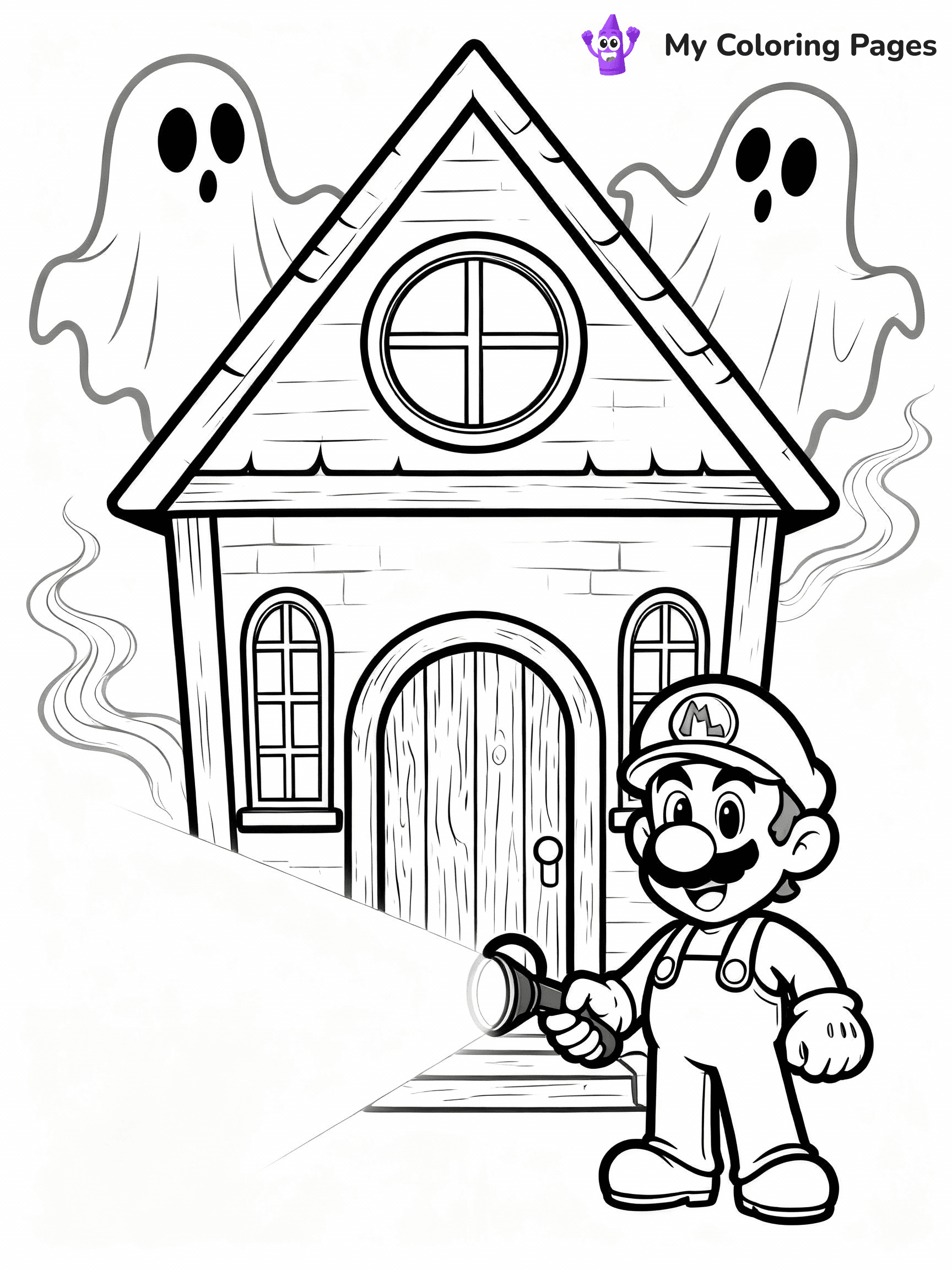 Luigi Coloring Pages - 20