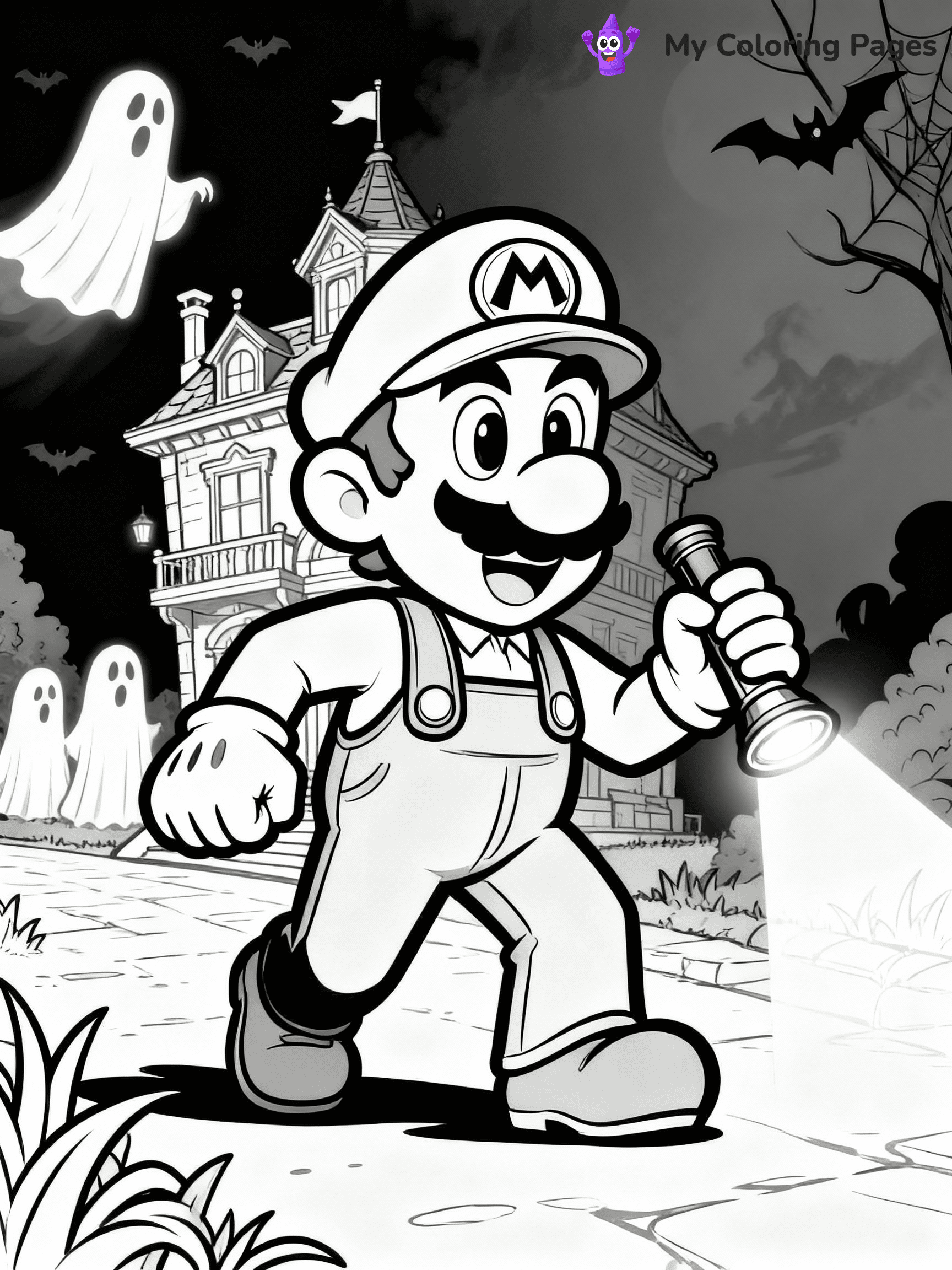 Luigi Coloring Pages - 18