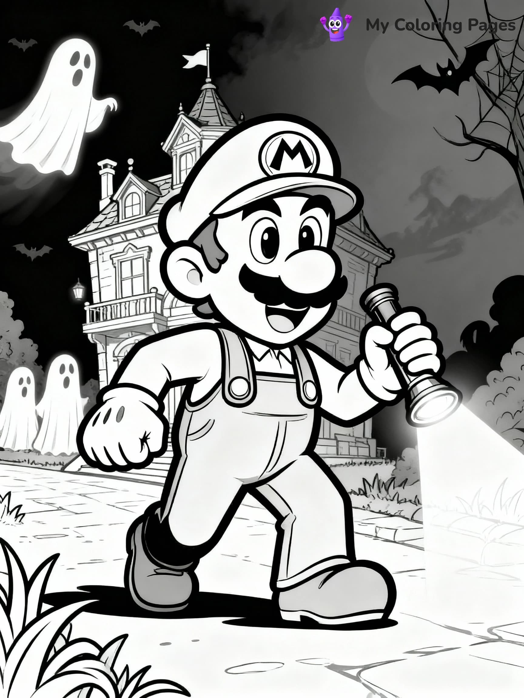 Luigi Coloring Pages - 18