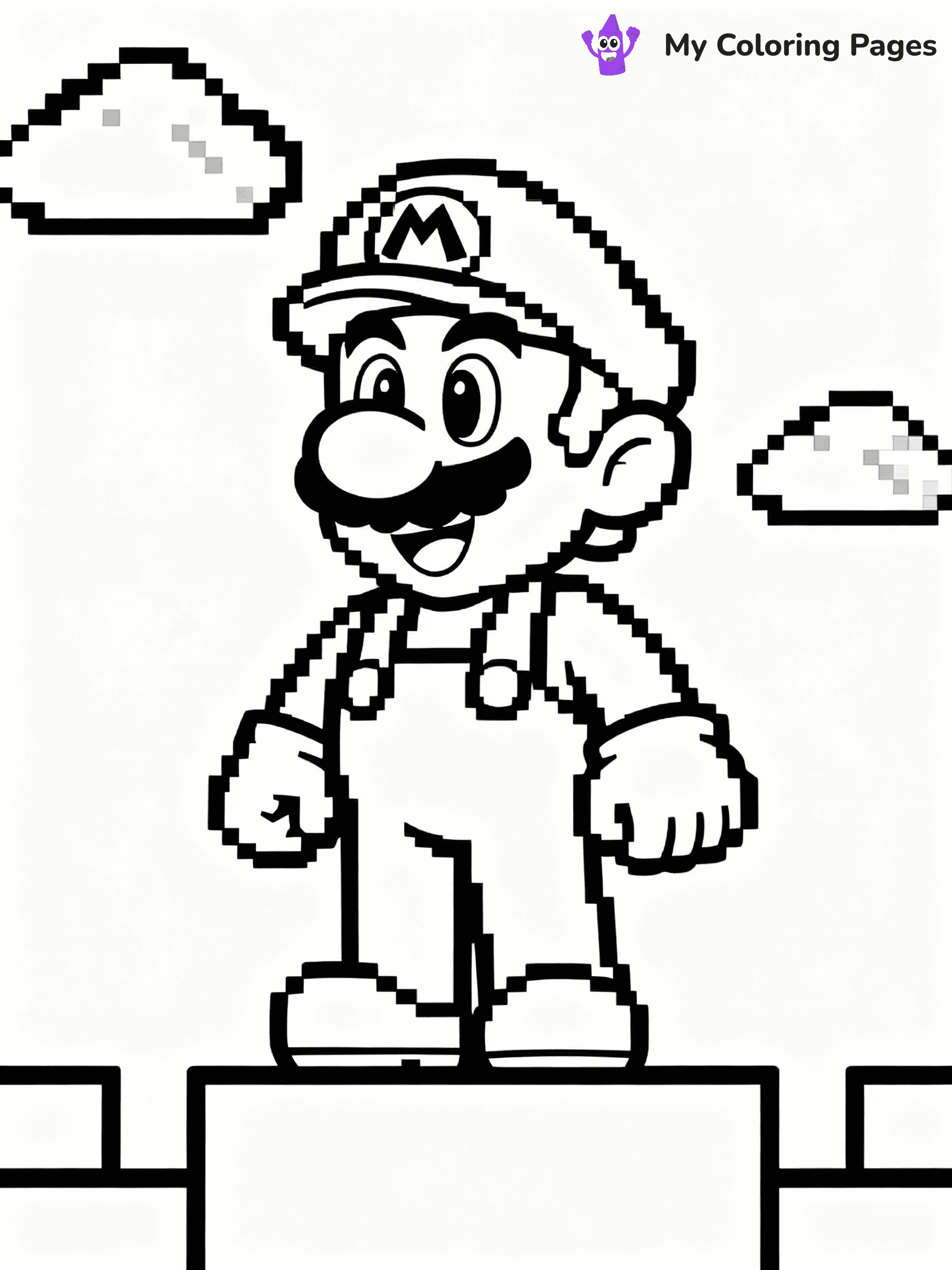 Luigi Coloring Pages - 13
