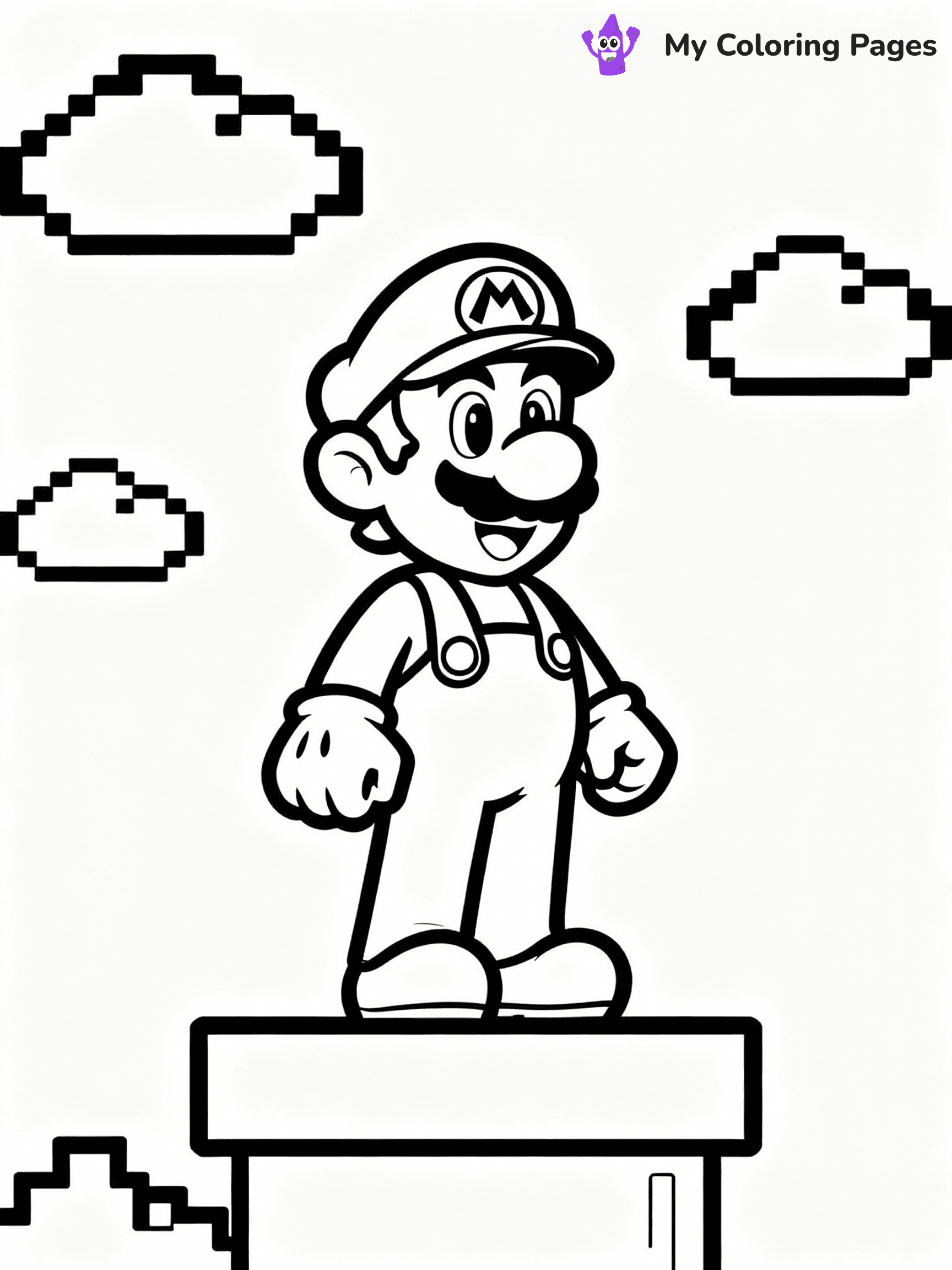 Luigi Coloring Pages - 12
