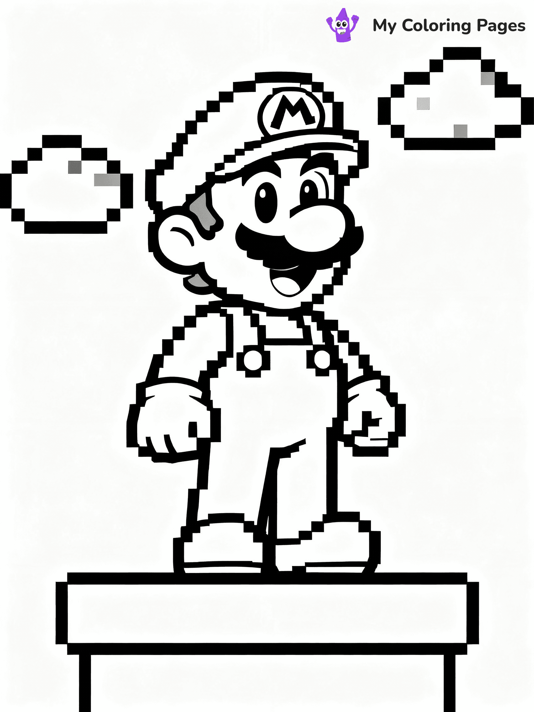 Luigi Coloring Pages - 11
