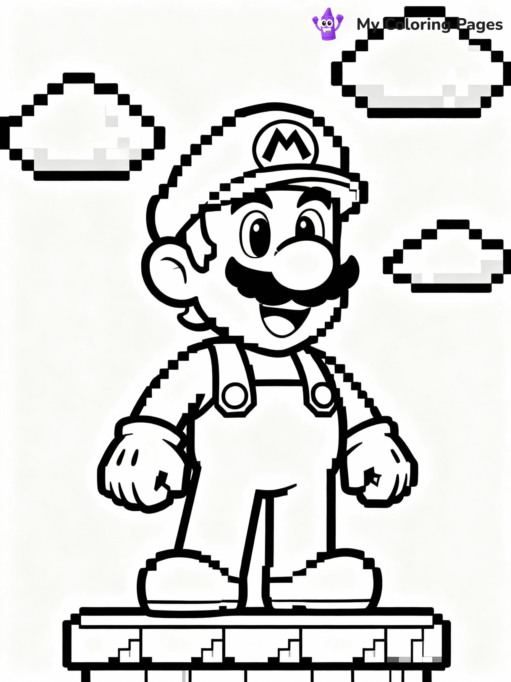 Luigi Coloring Pages - 10