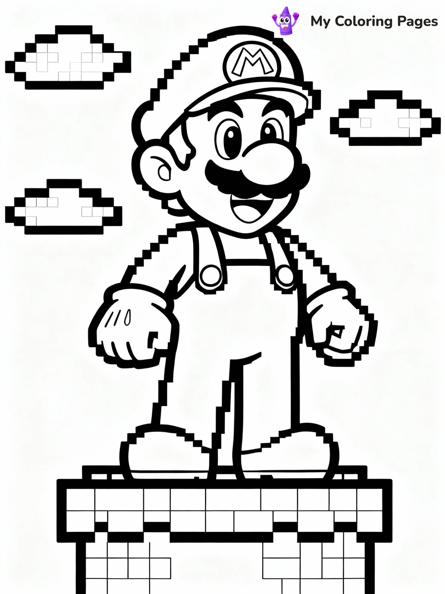 Luigi Coloring Pages - 7