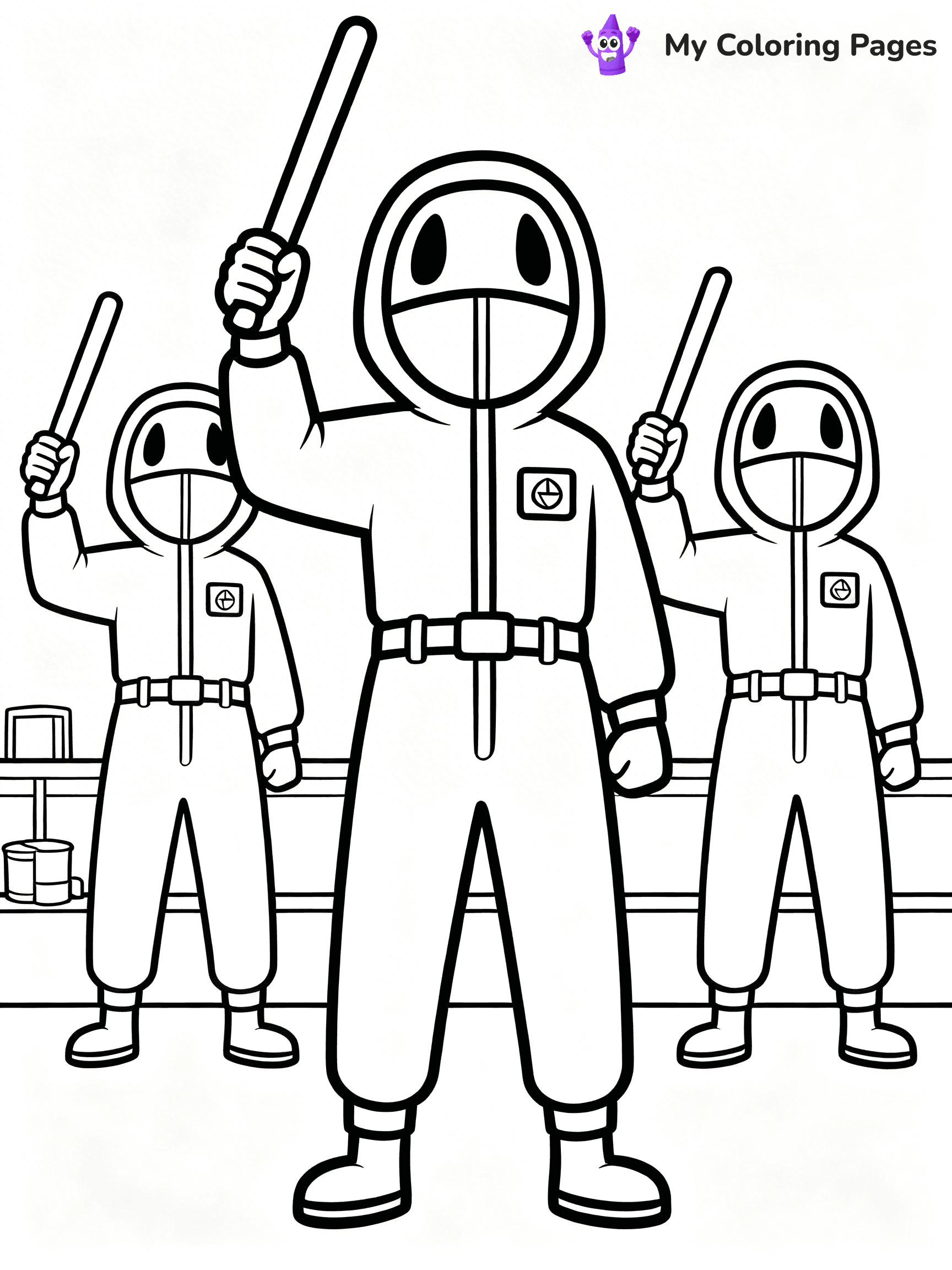 Squid Games Coloring Pages - 25