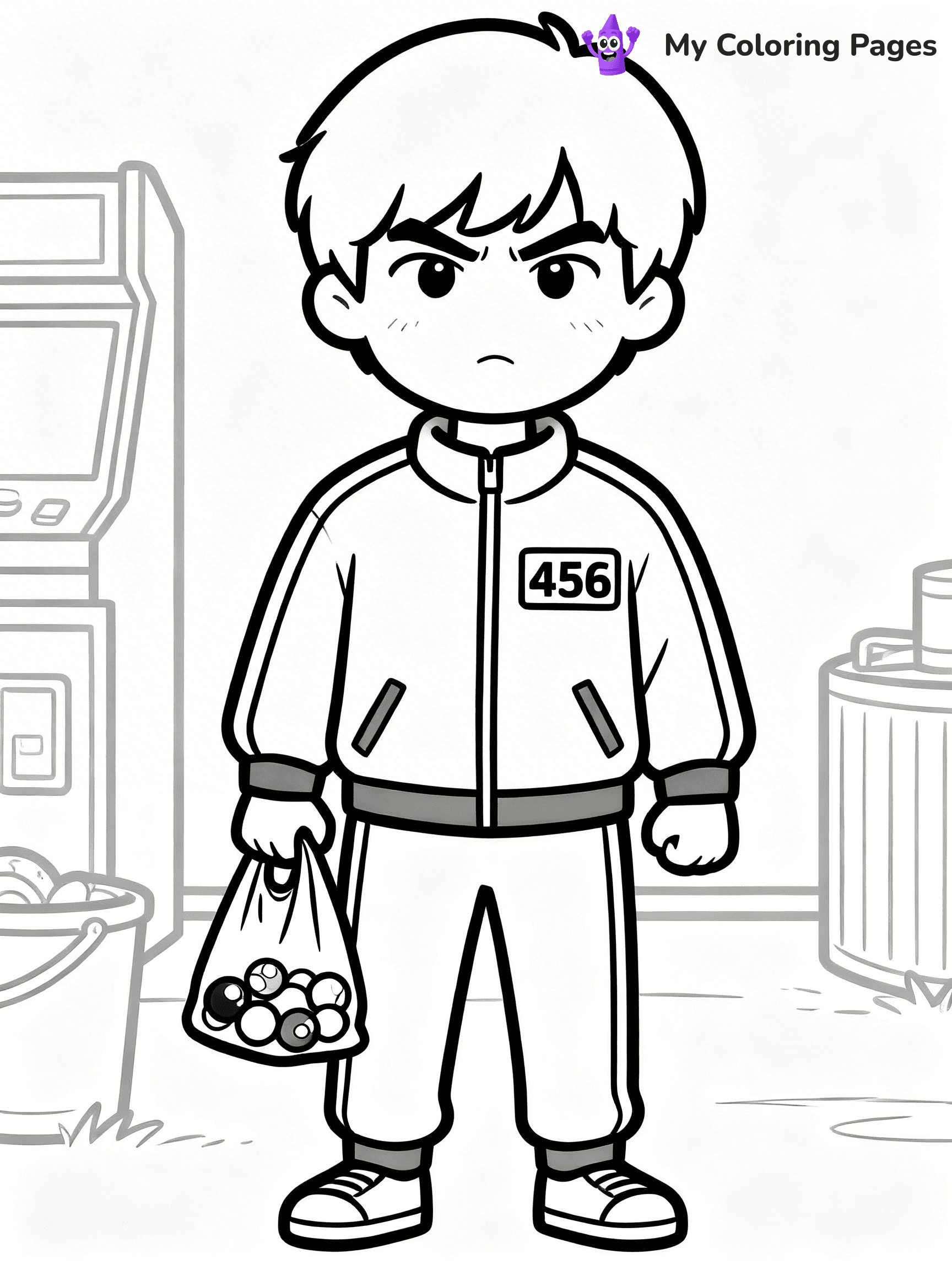 Squid Games Coloring Pages - 20