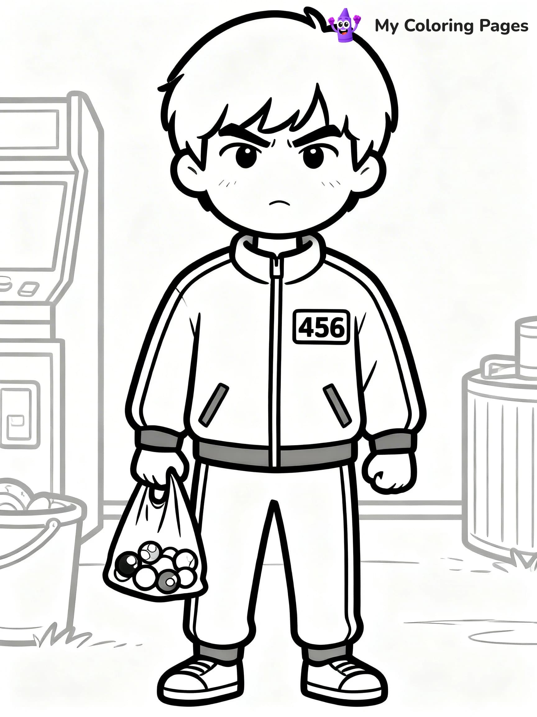 Squid Games Coloring Pages - 20