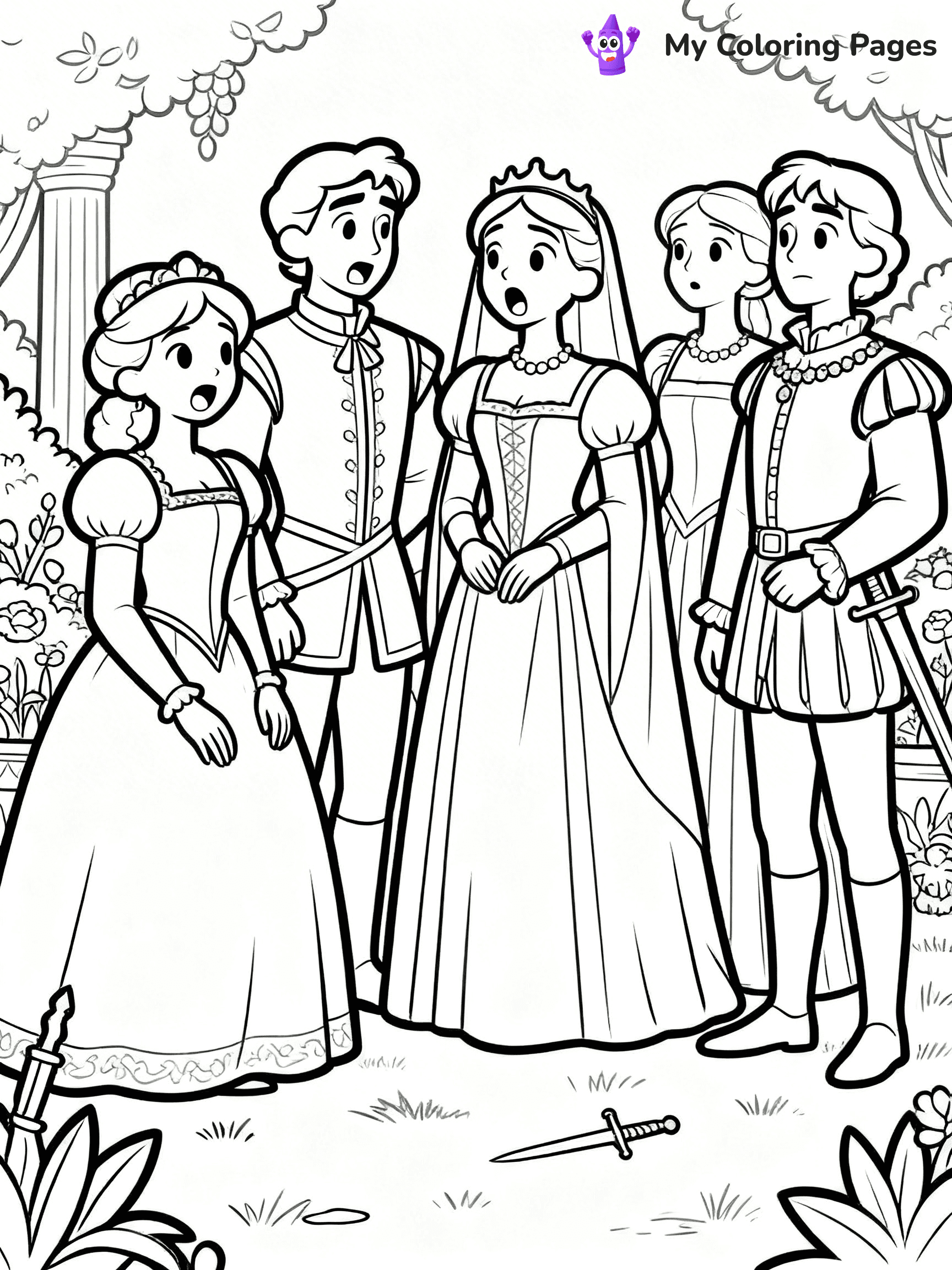 Romeo and Juliet Coloring Pages - 4