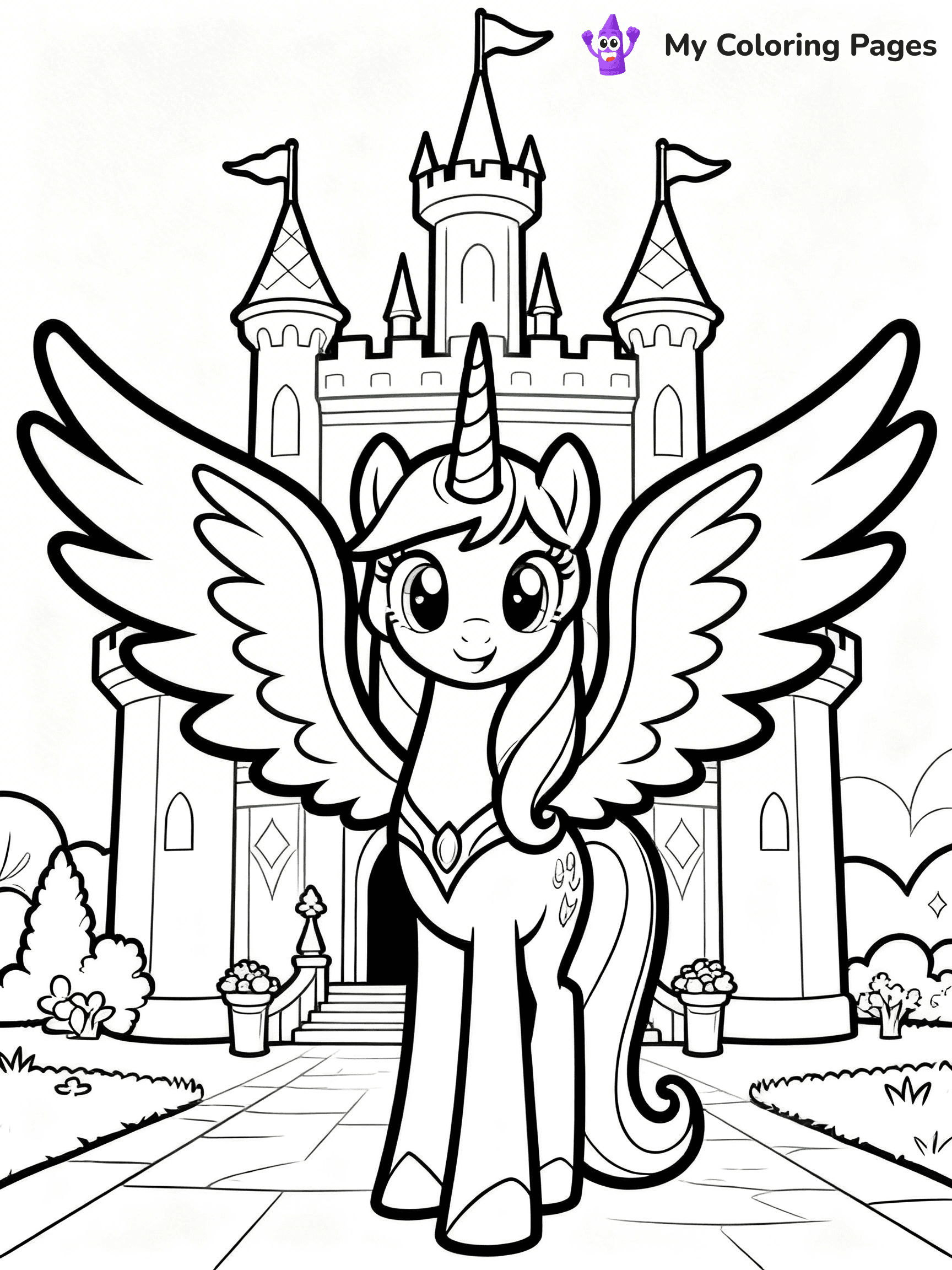 Princess Celestia Coloring Pages - 1