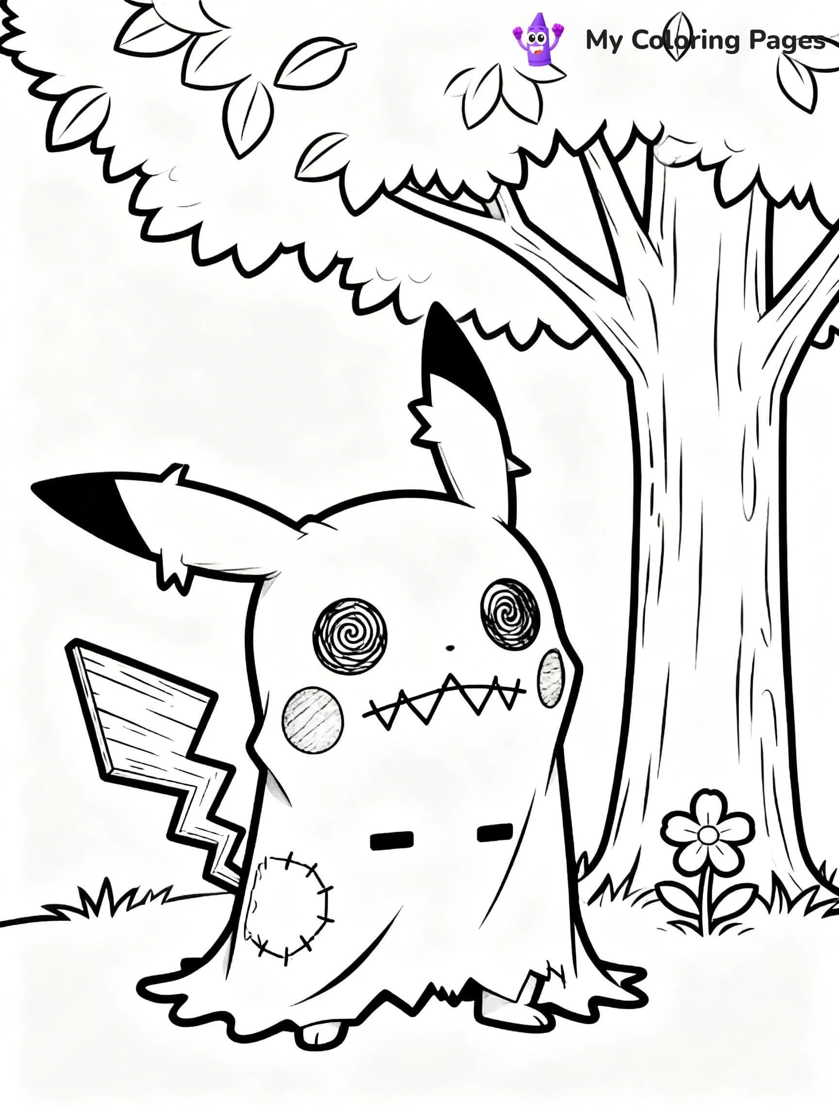 Mimikyu Coloring Pages - 24