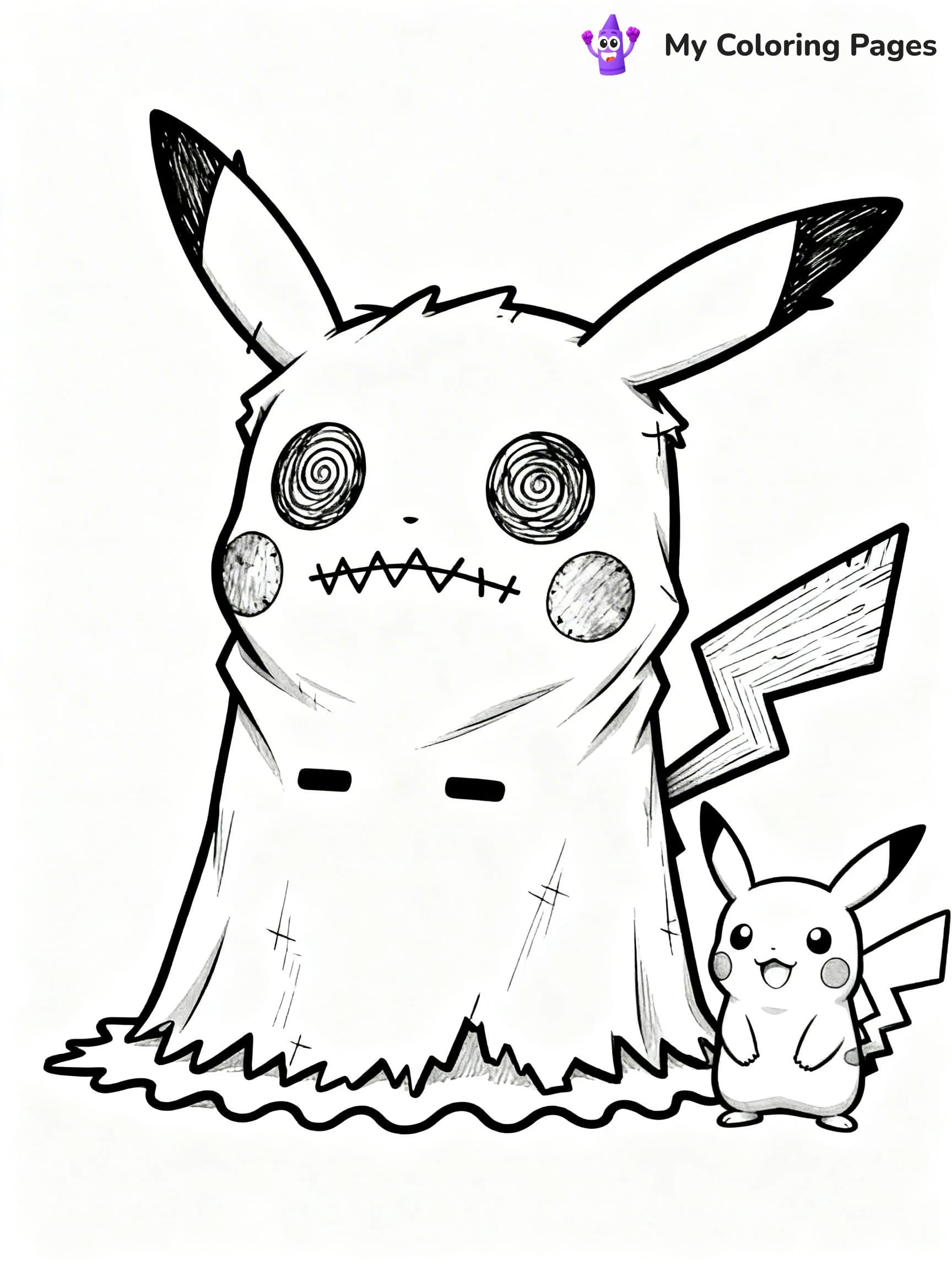 Mimikyu Coloring Pages - 19