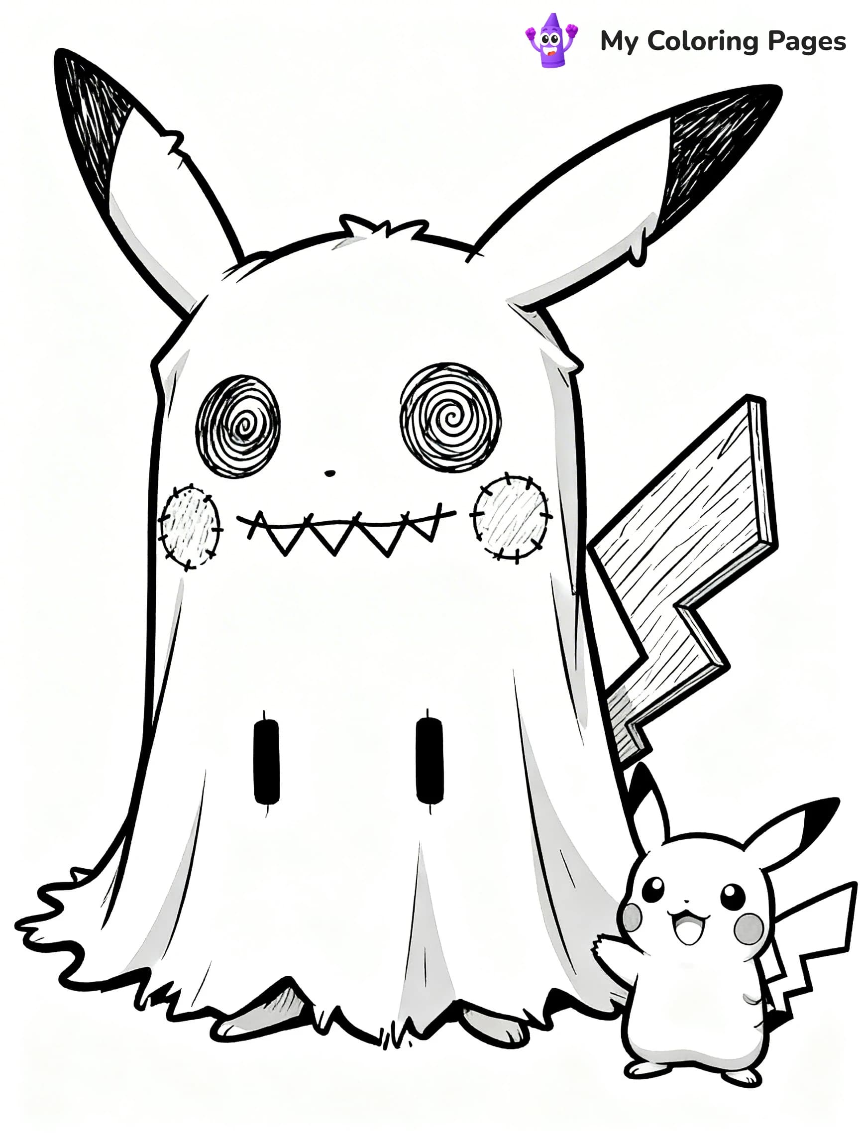 Mimikyu Coloring Pages - 18