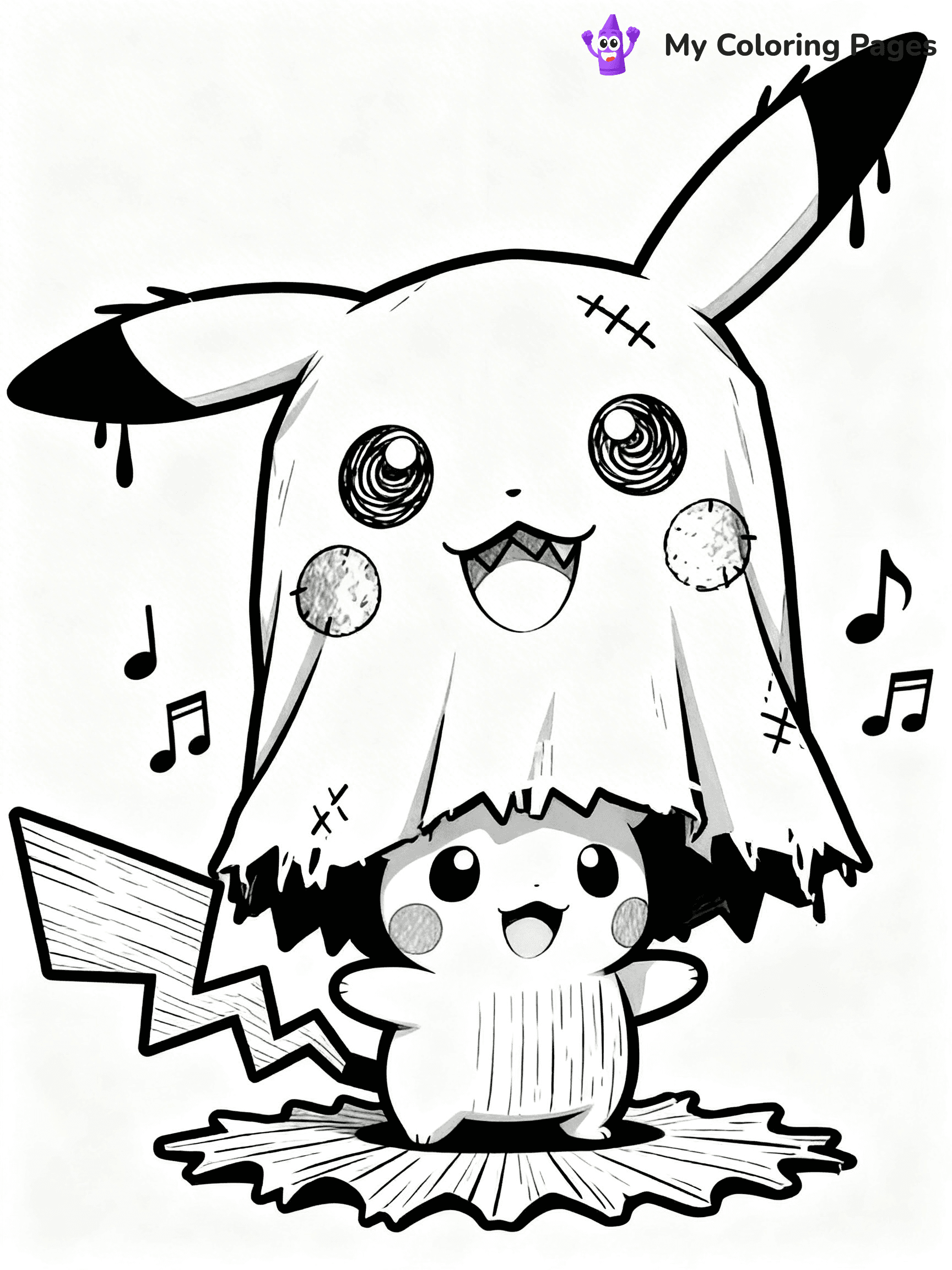Mimikyu Coloring Pages - 14