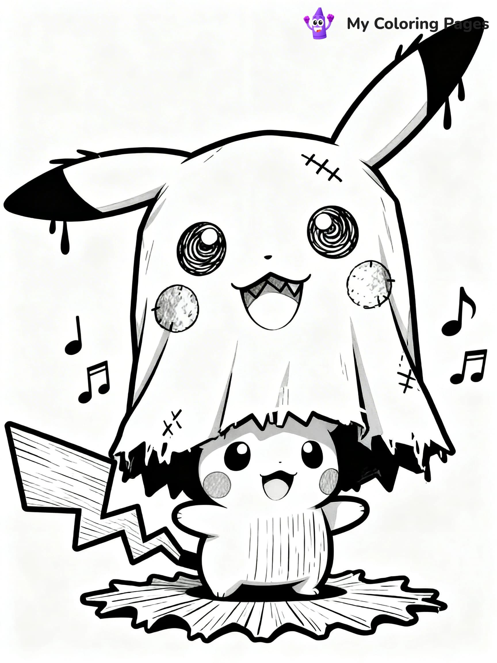 Mimikyu Coloring Pages - 15