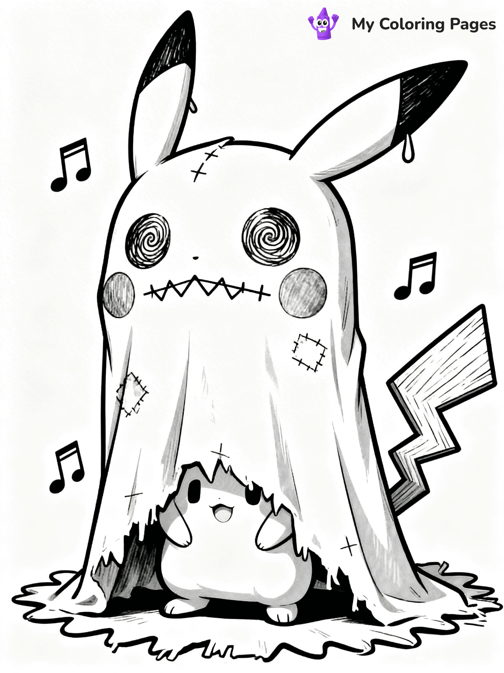 Mimikyu Coloring Pages - 11
