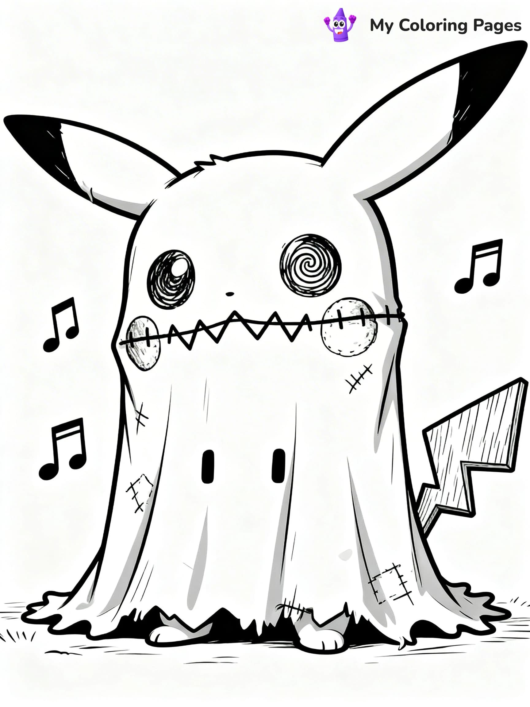 Mimikyu Coloring Pages - 13