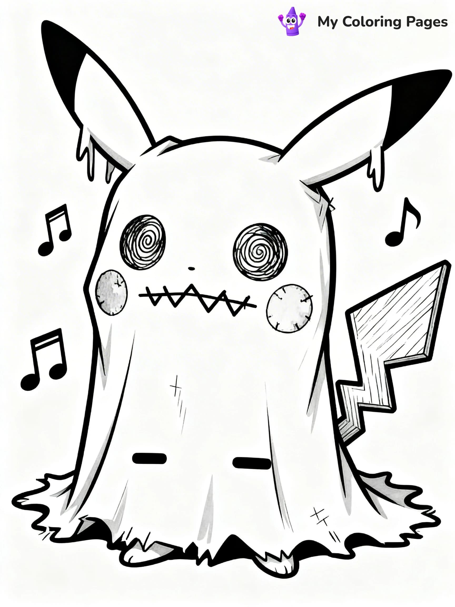 Mimikyu Coloring Pages - 12