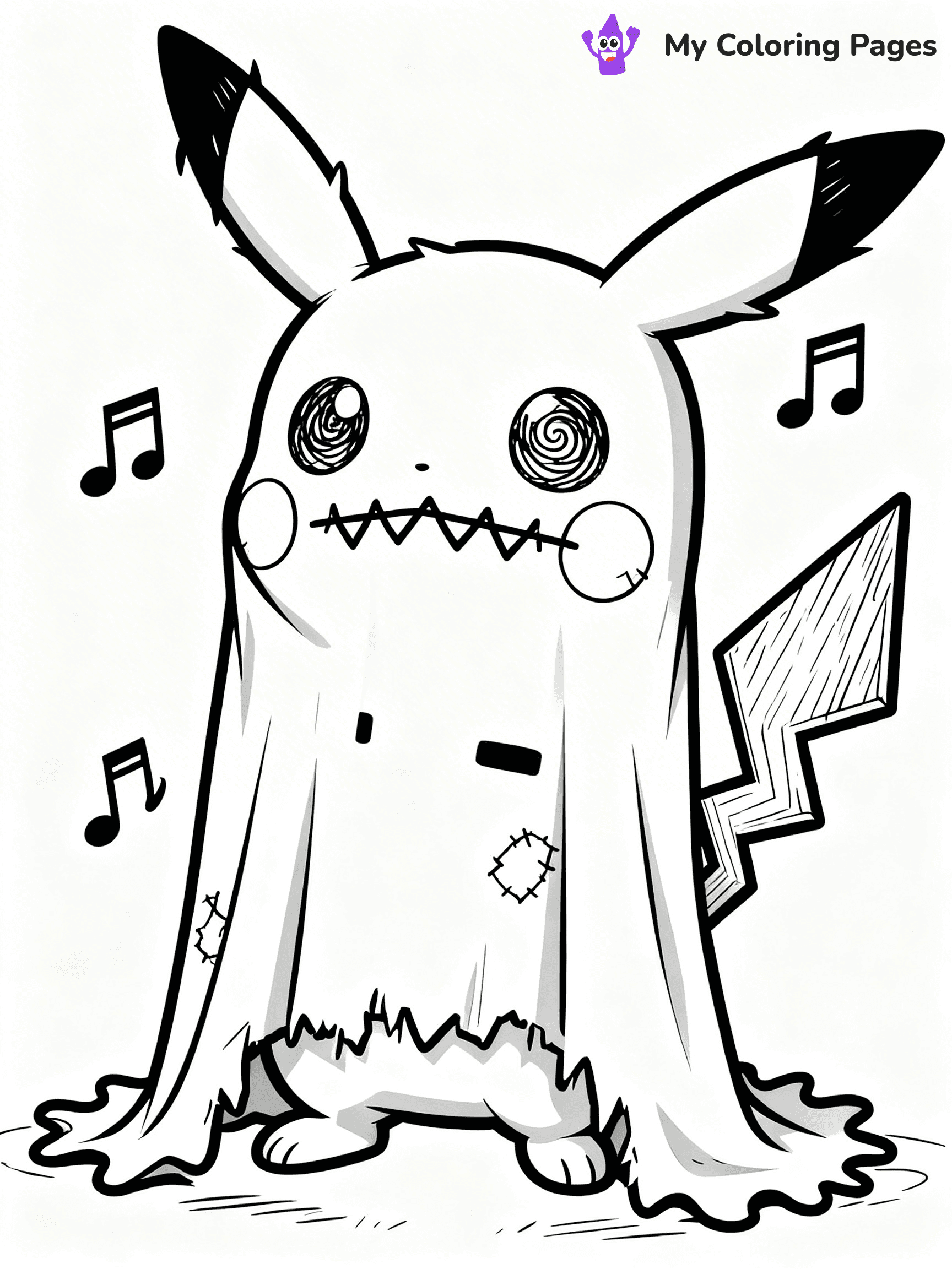 Mimikyu Coloring Pages - 8