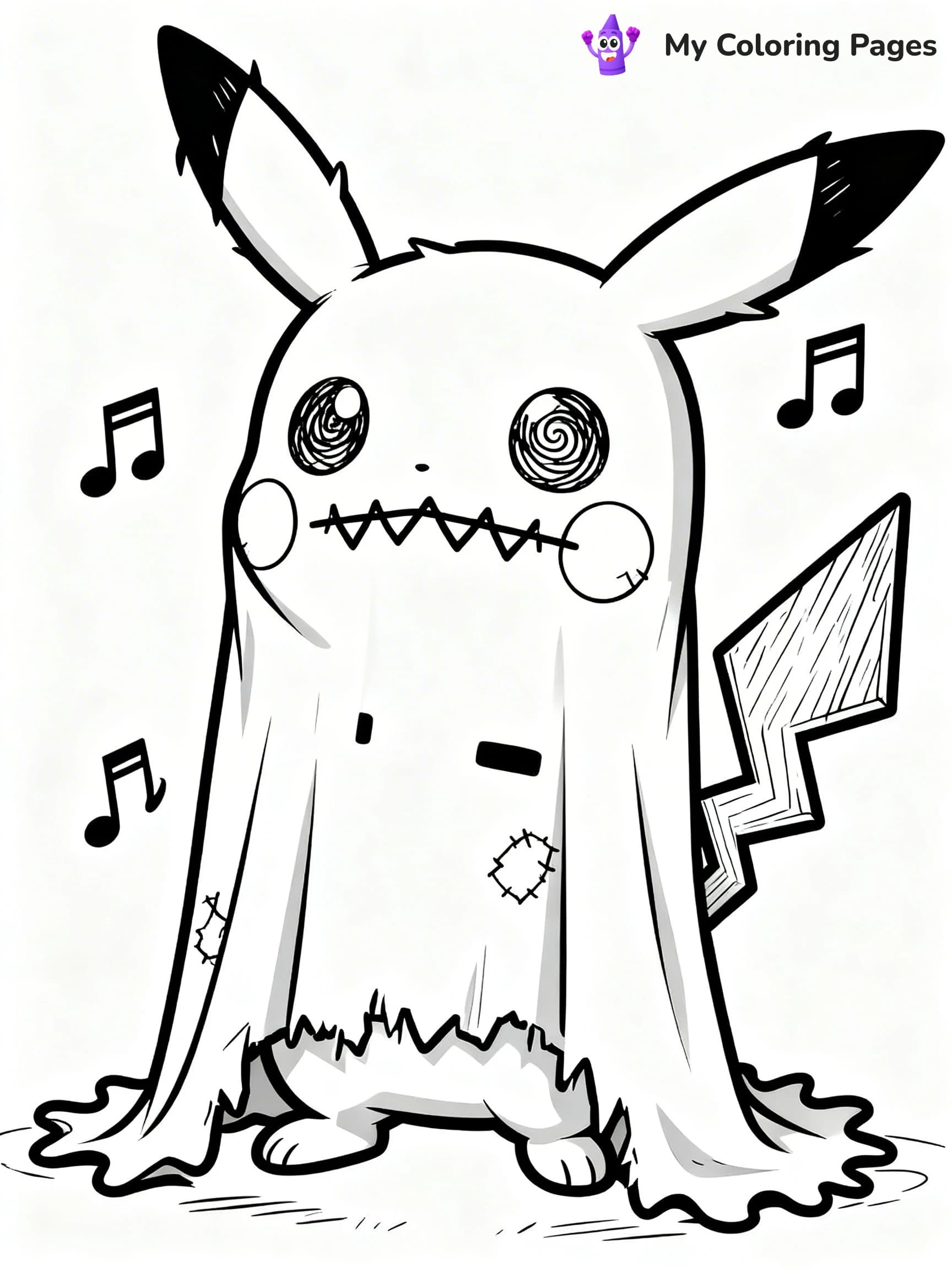 Mimikyu Coloring Pages - 11