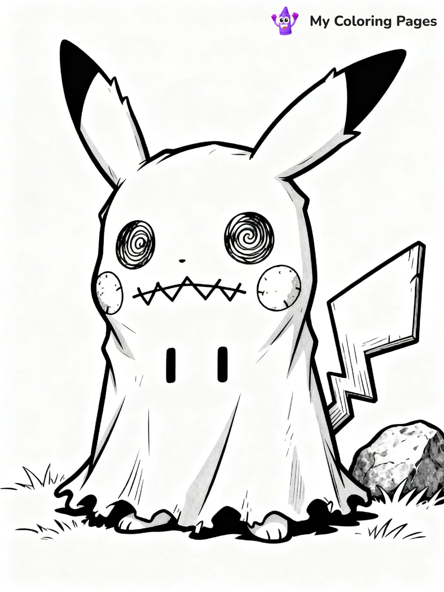 Mimikyu Coloring Pages - 8