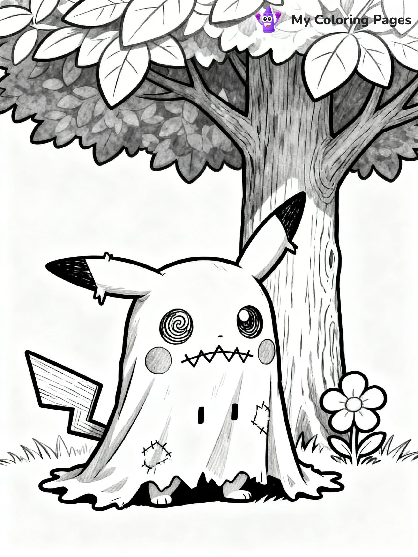 Mimikyu Coloring Pages - 1