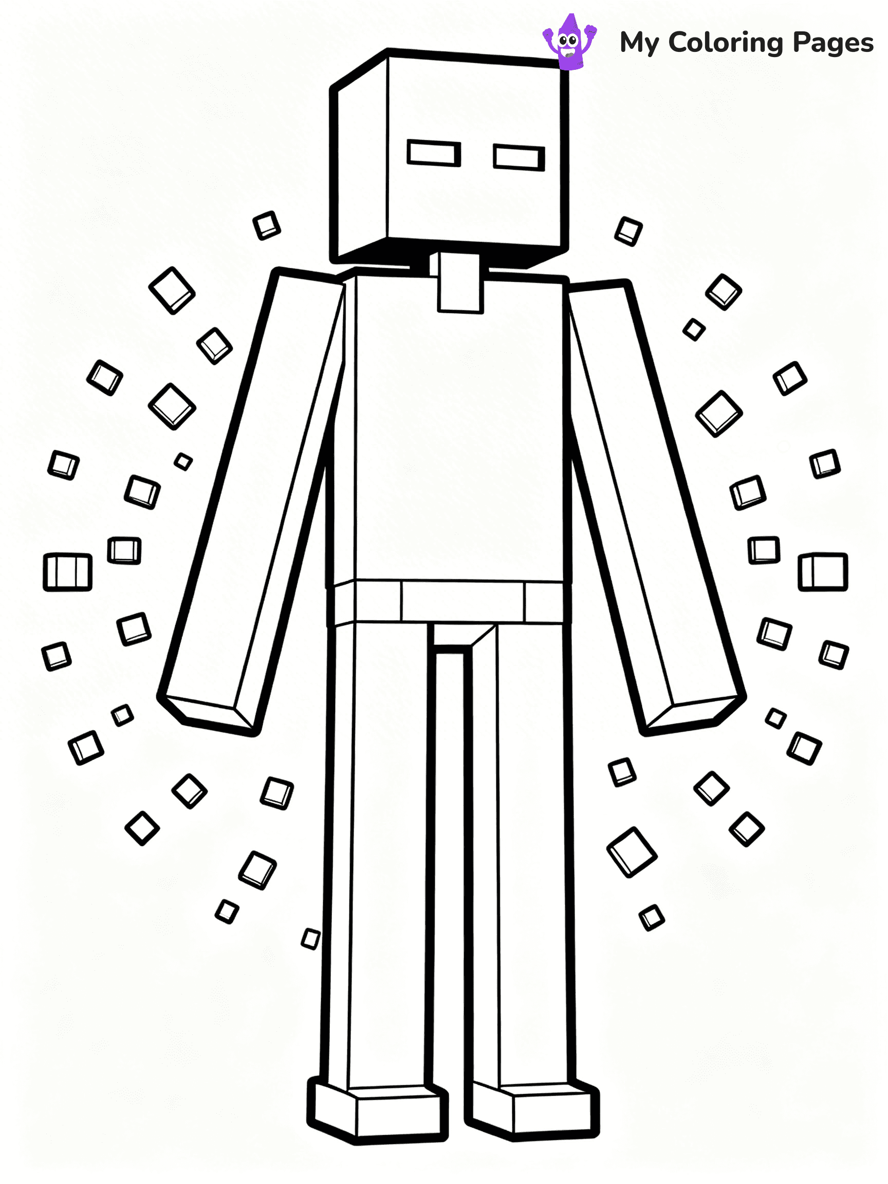 Minecraft Alex Coloring Pages - 24