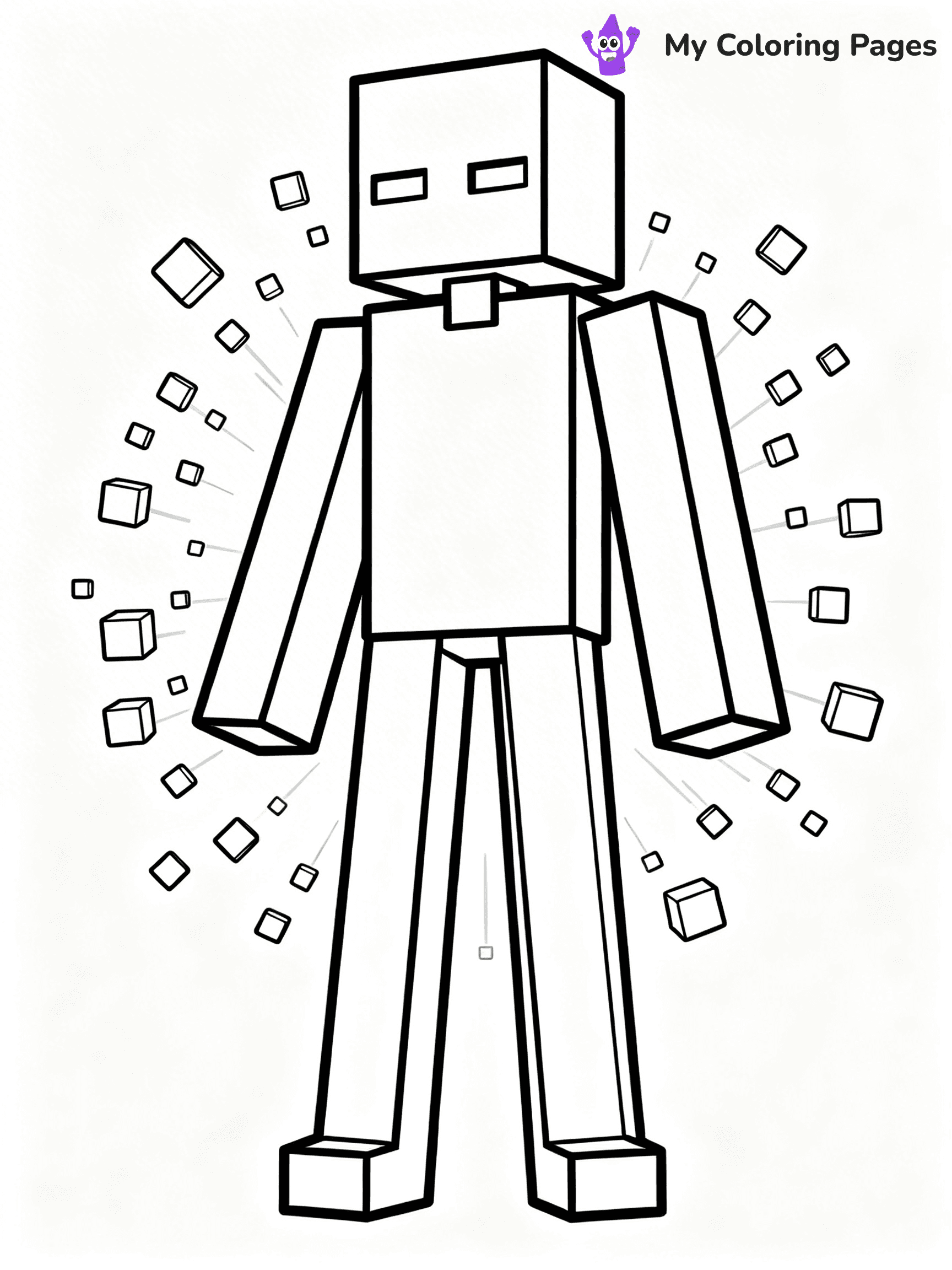 Minecraft Alex Coloring Pages - 21