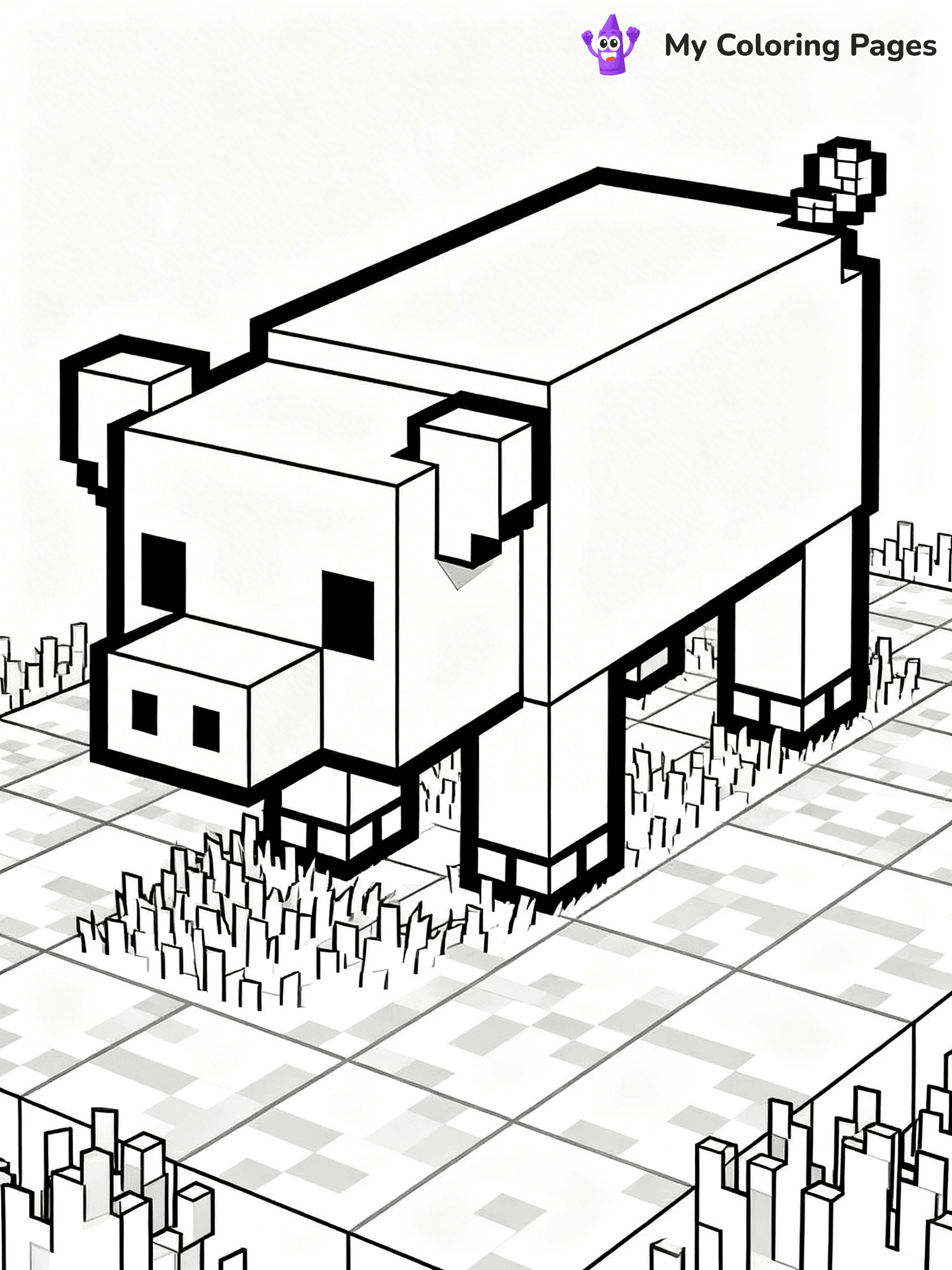 Minecraft Alex Coloring Pages - 19