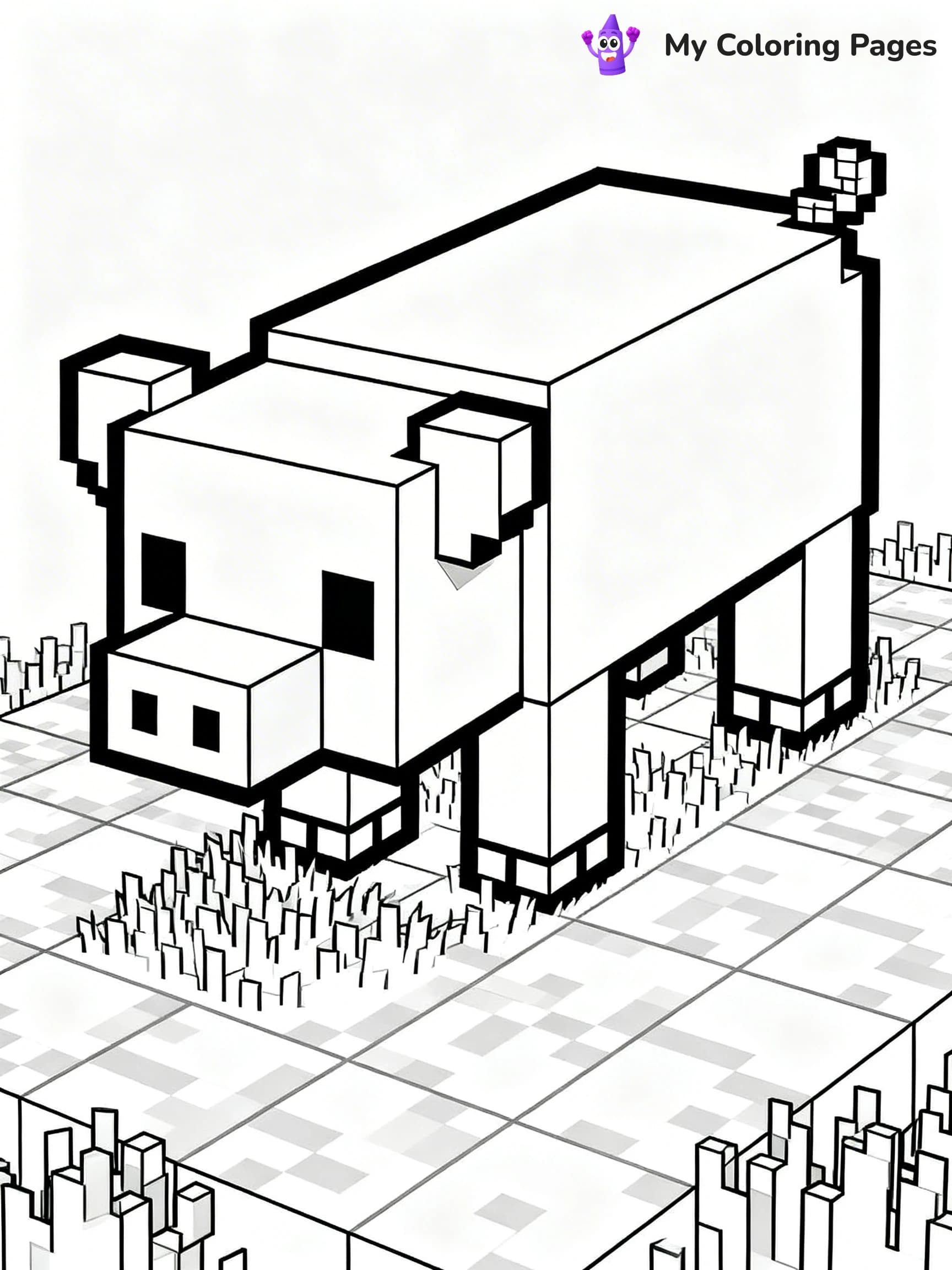 Minecraft Alex Coloring Pages - 19