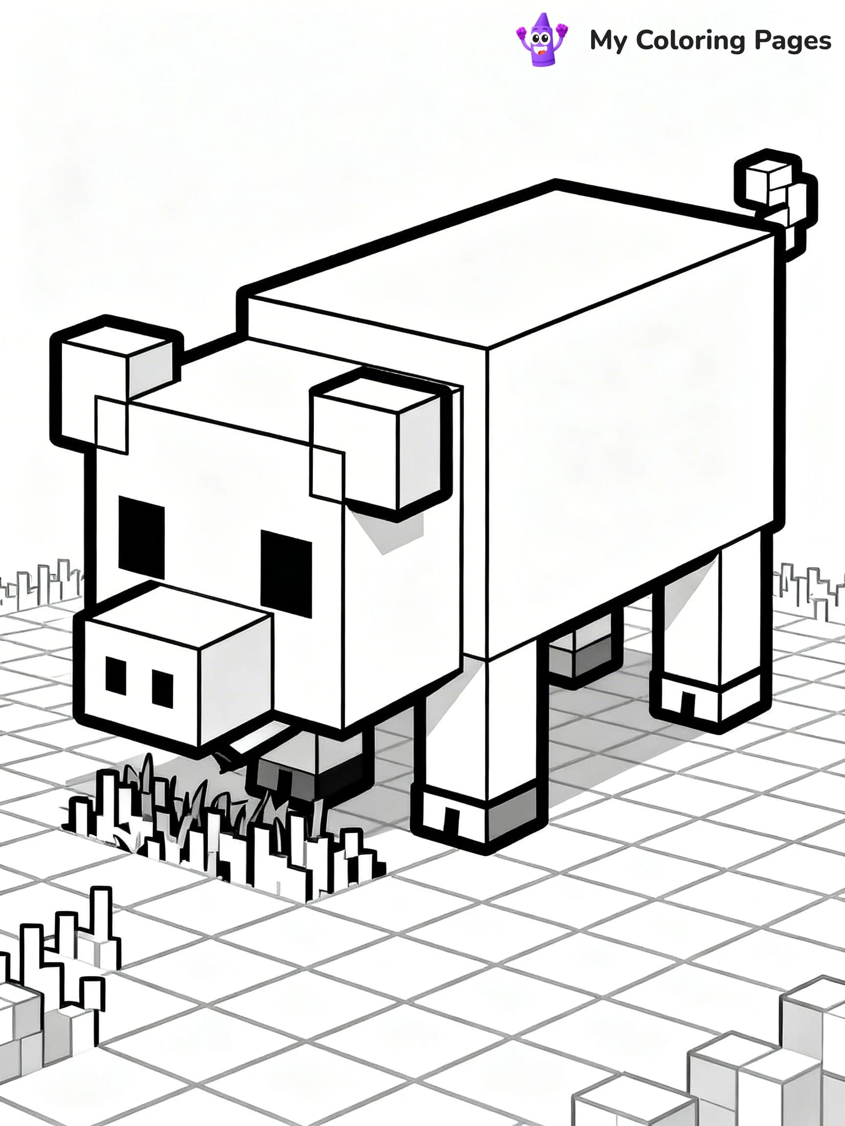 Minecraft Alex Coloring Pages - 18