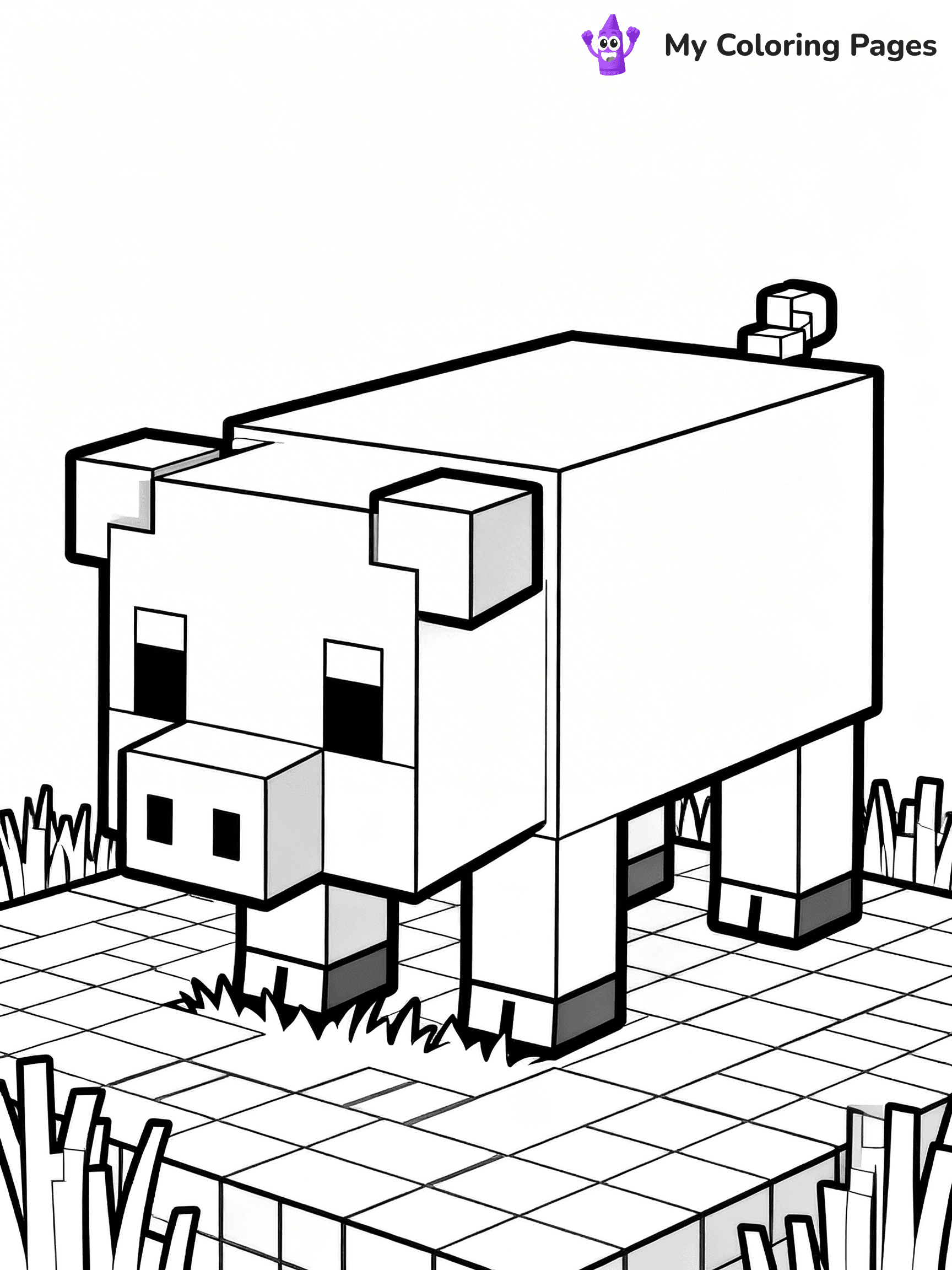 Minecraft Alex Coloring Pages - 17