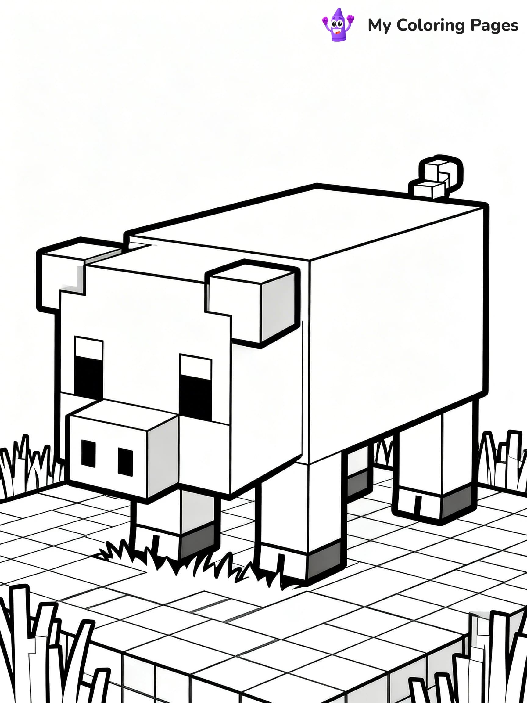 Minecraft Alex Coloring Pages - 17