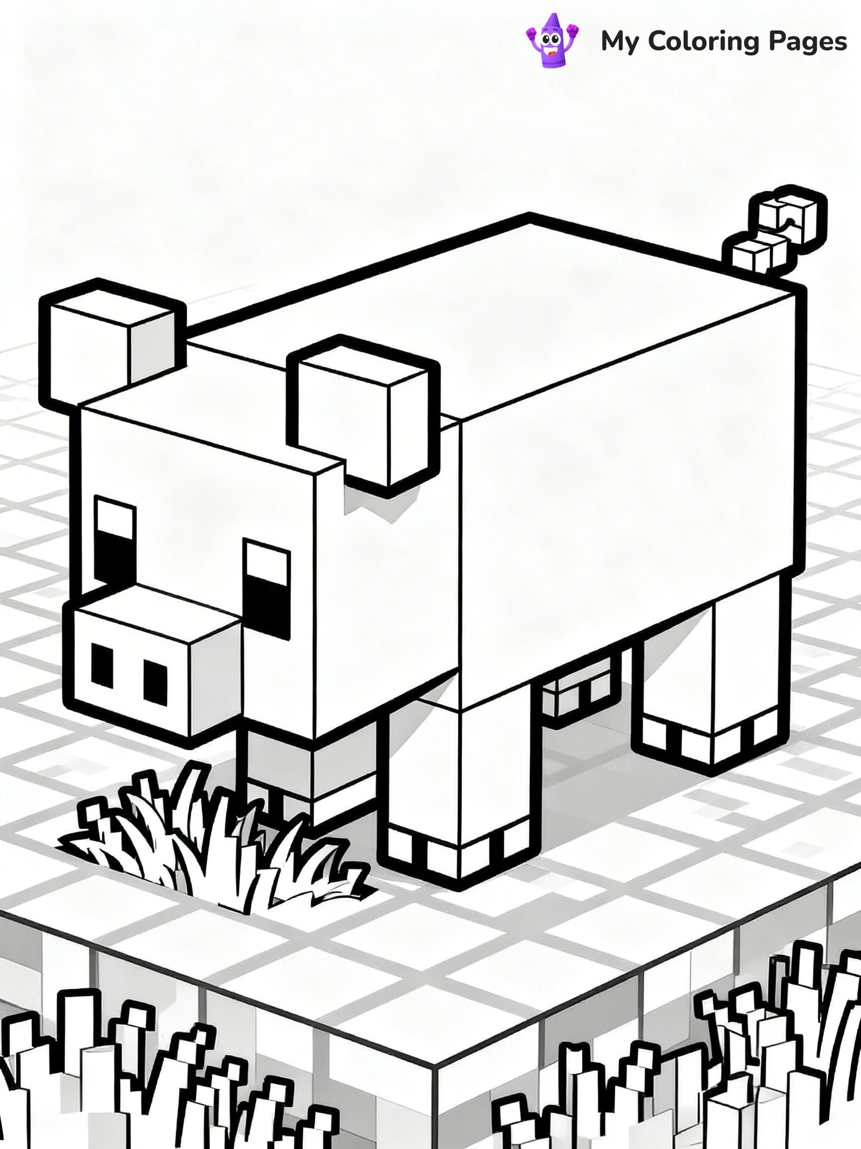 Minecraft Alex Coloring Pages - 14