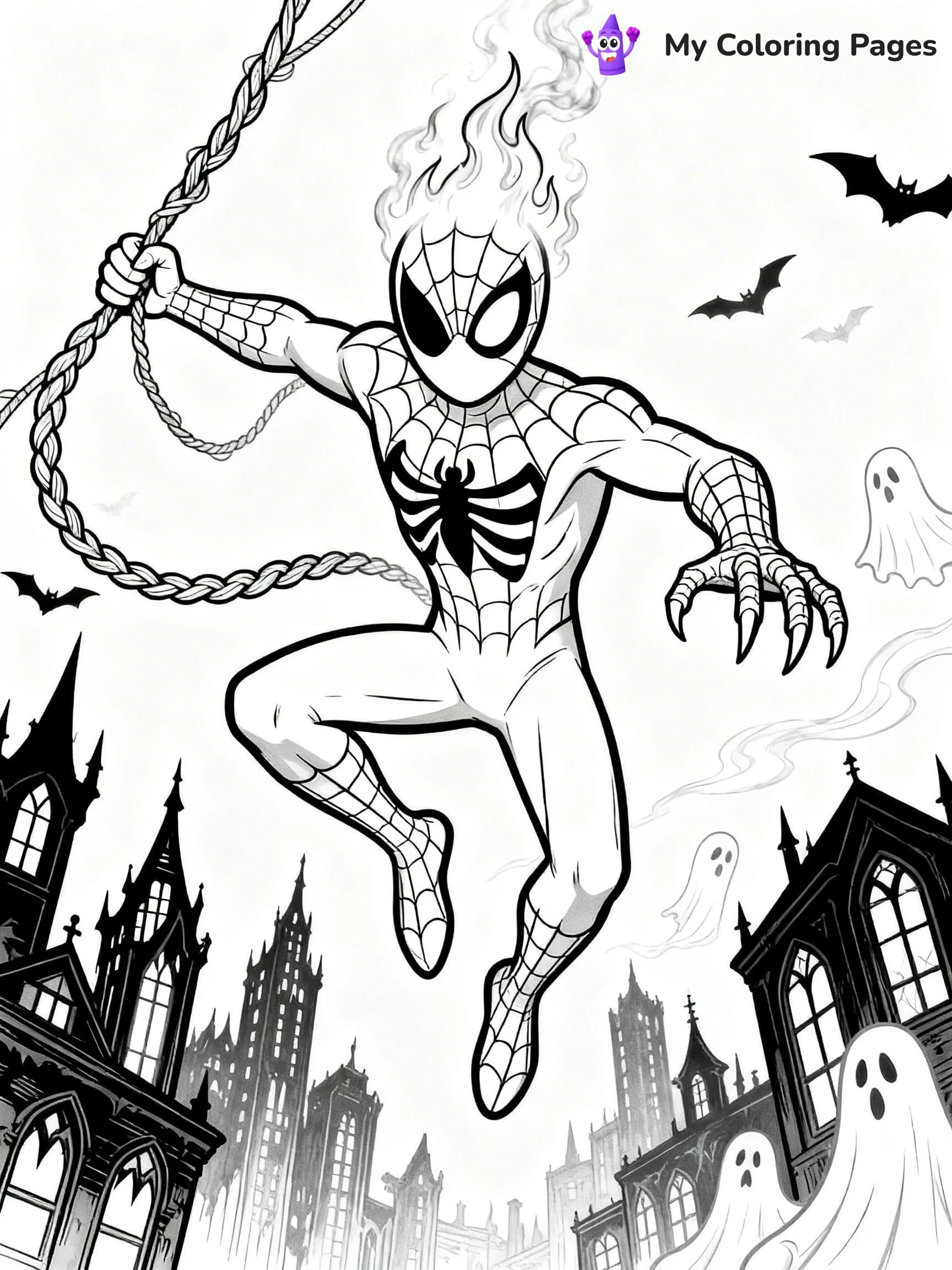 Ghost Spiderman Coloring Pages - 18