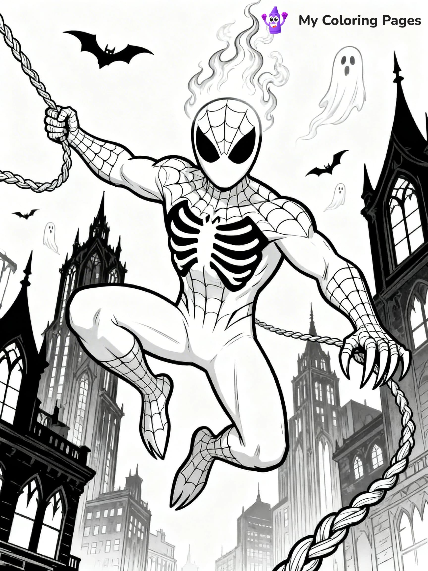Ghost Spiderman Coloring Pages - 17