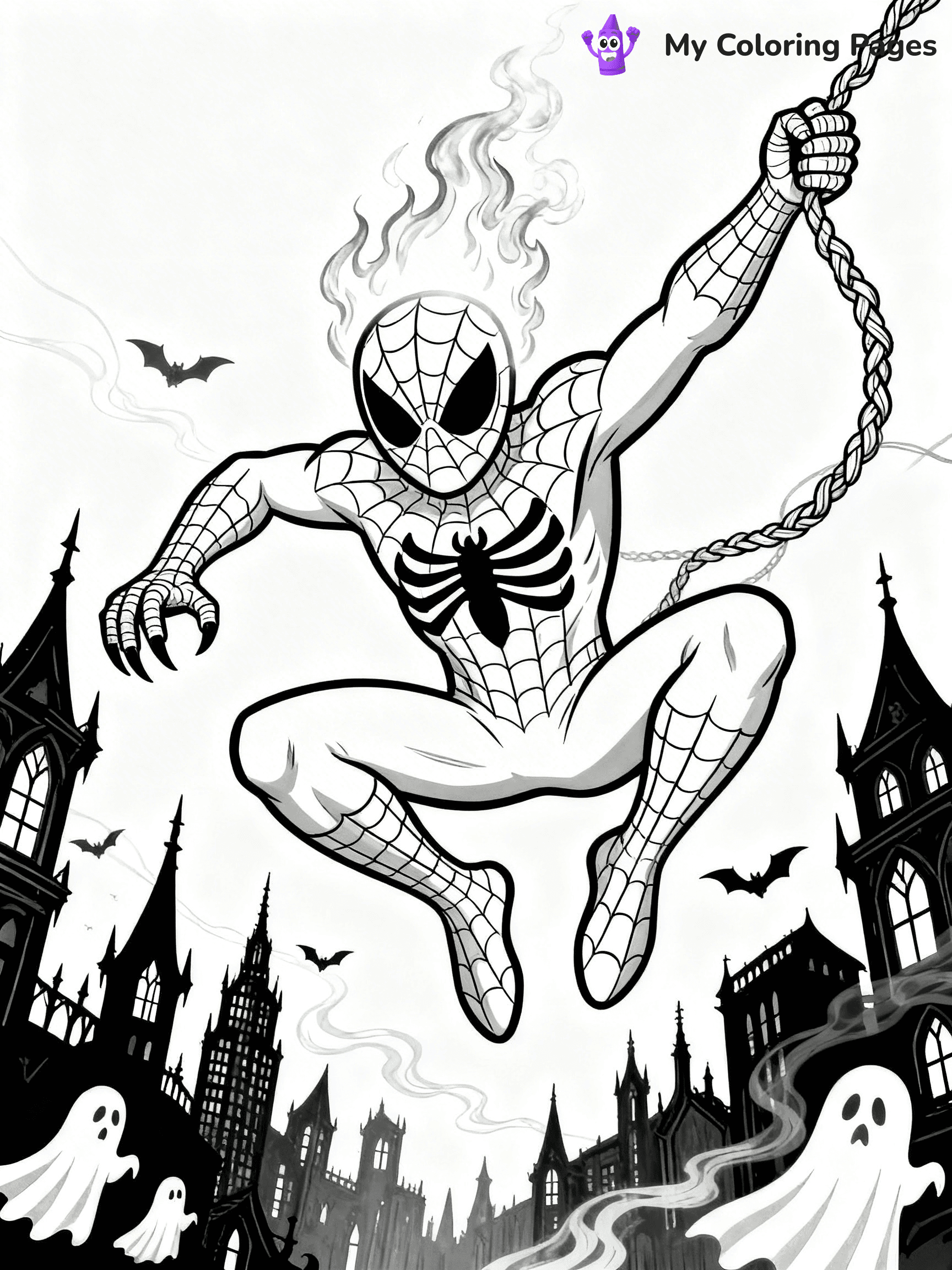 Ghost Spiderman Coloring Pages - 17