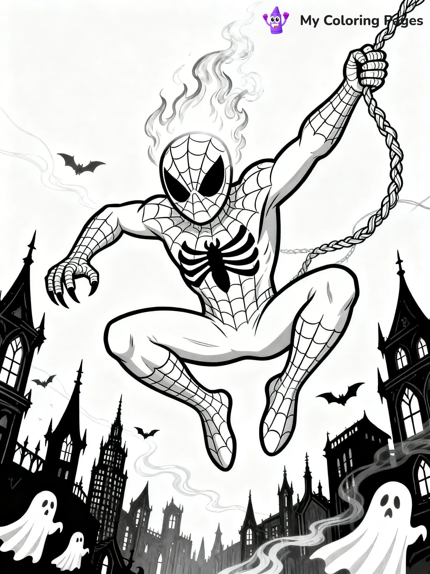 Ghost Spiderman Coloring Pages - 15