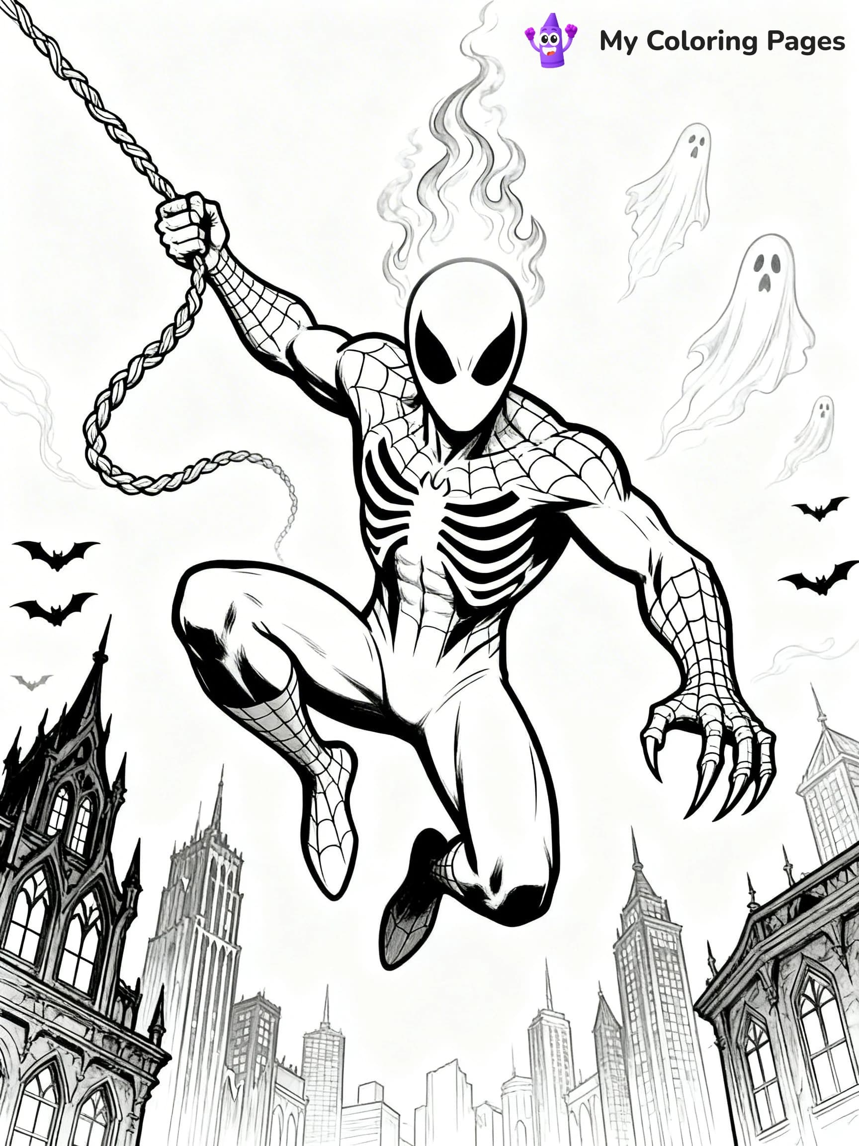 Ghost Spiderman Coloring Pages - 14