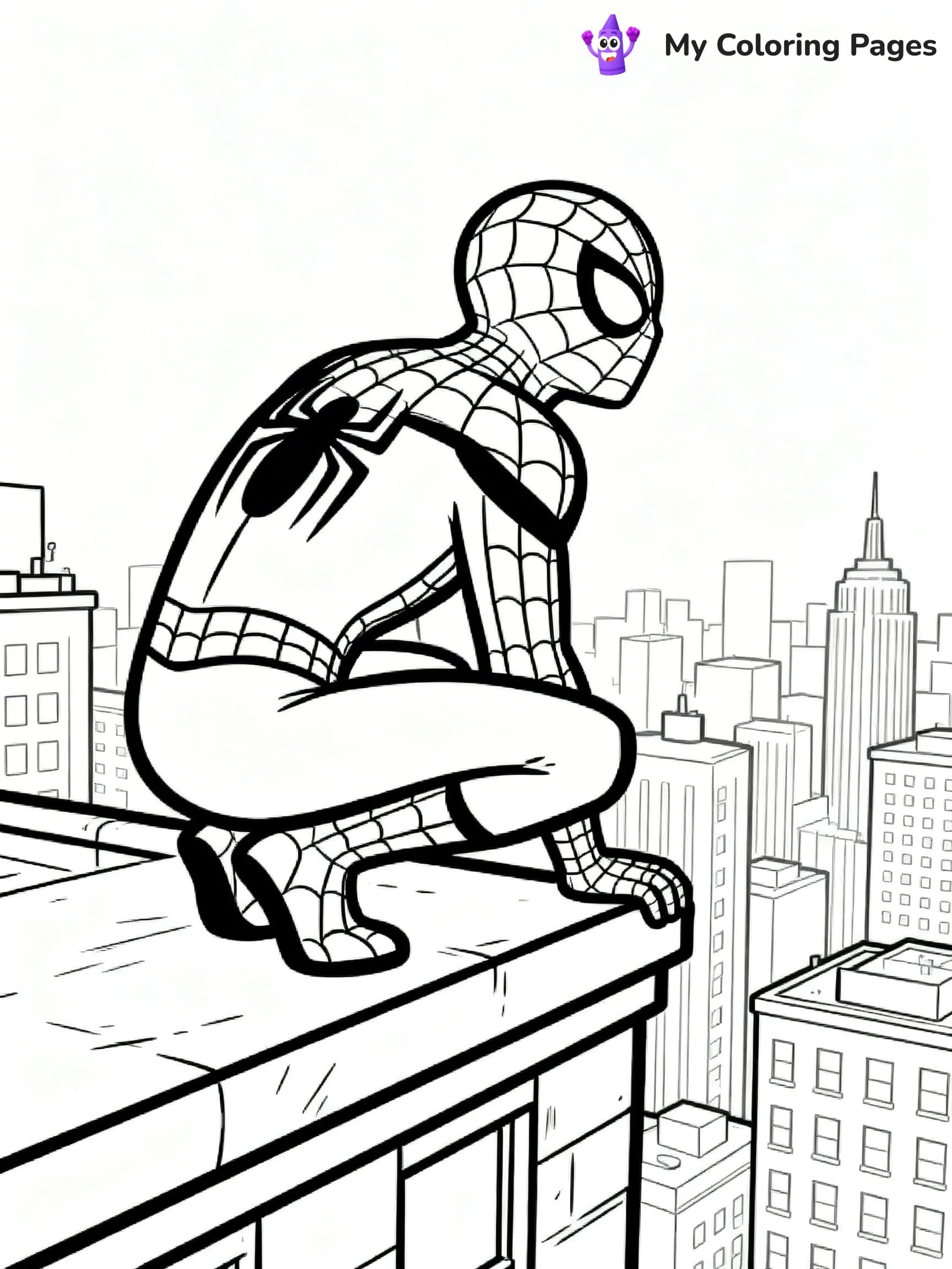 Ghost Spiderman Coloring Pages - 12