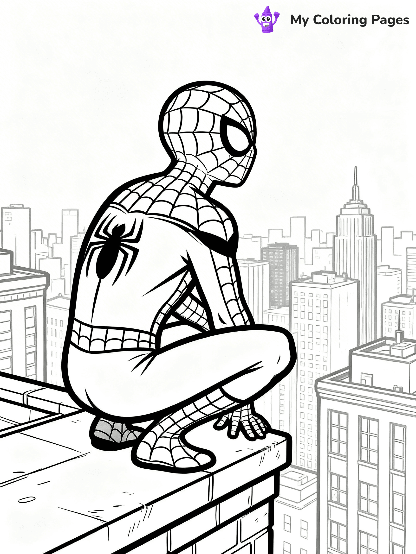 Ghost Spiderman Coloring Pages - 12