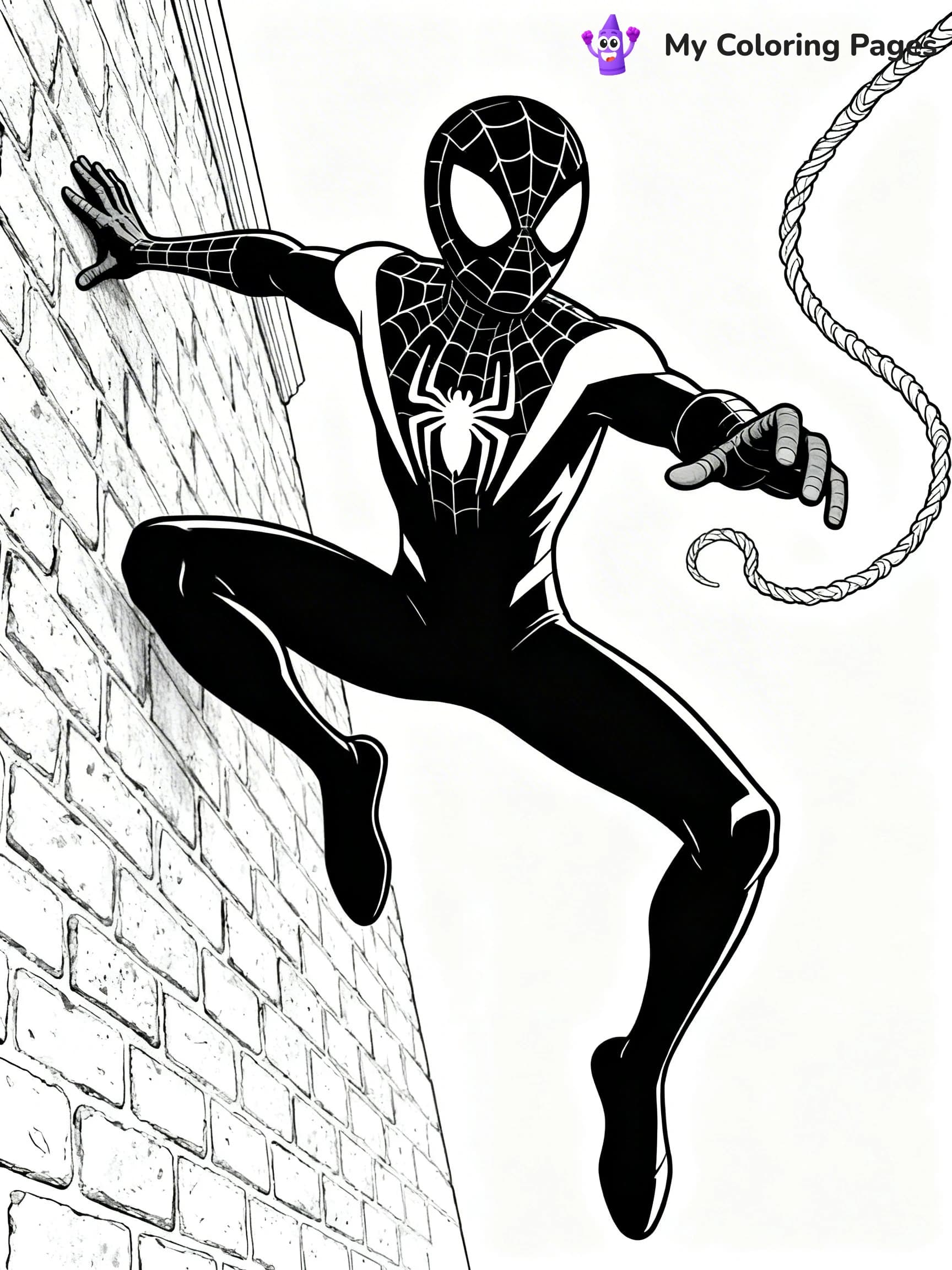 Ghost Spiderman Coloring Pages - 1
