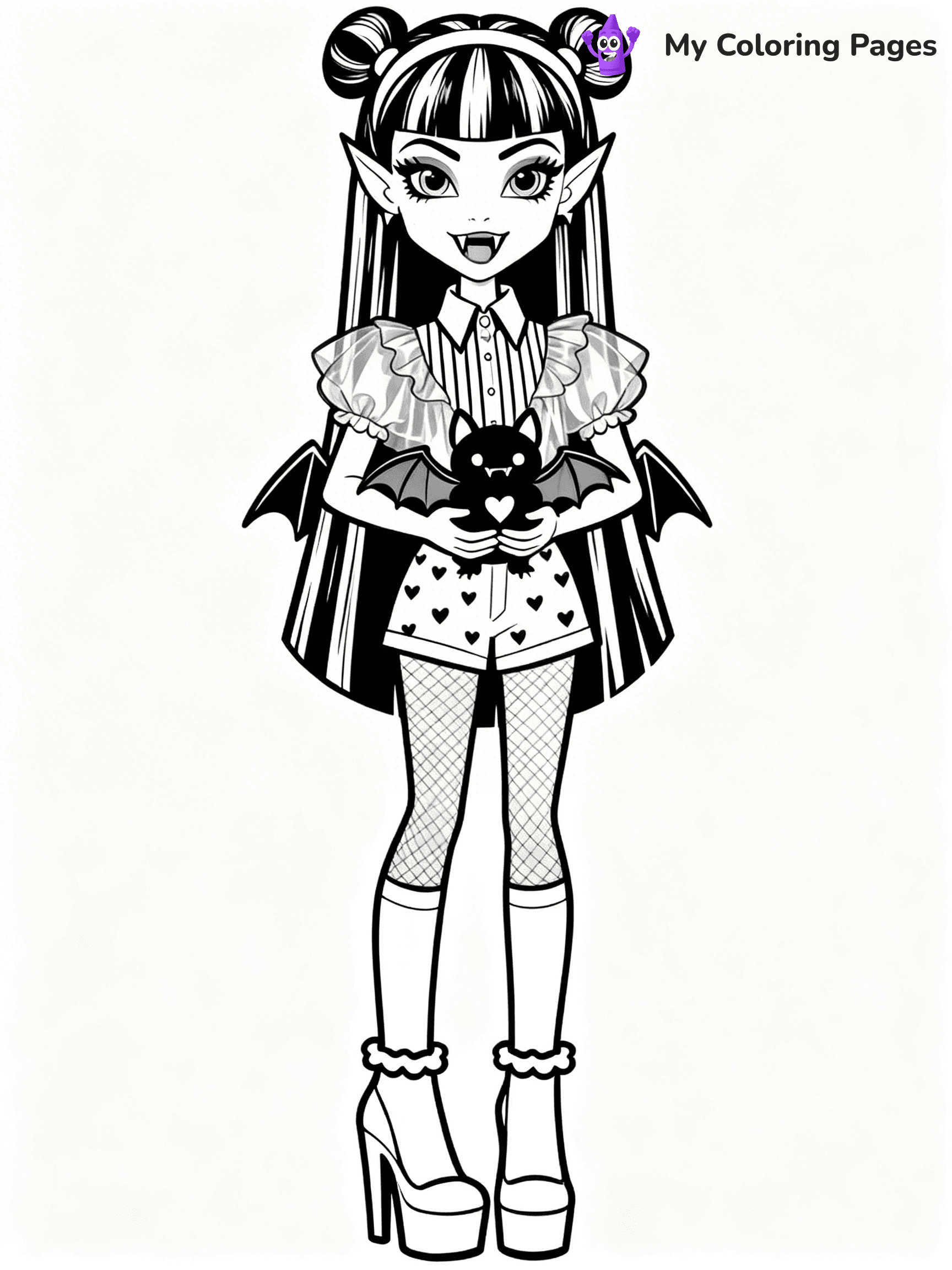 Draculaura Coloring Pages - 14