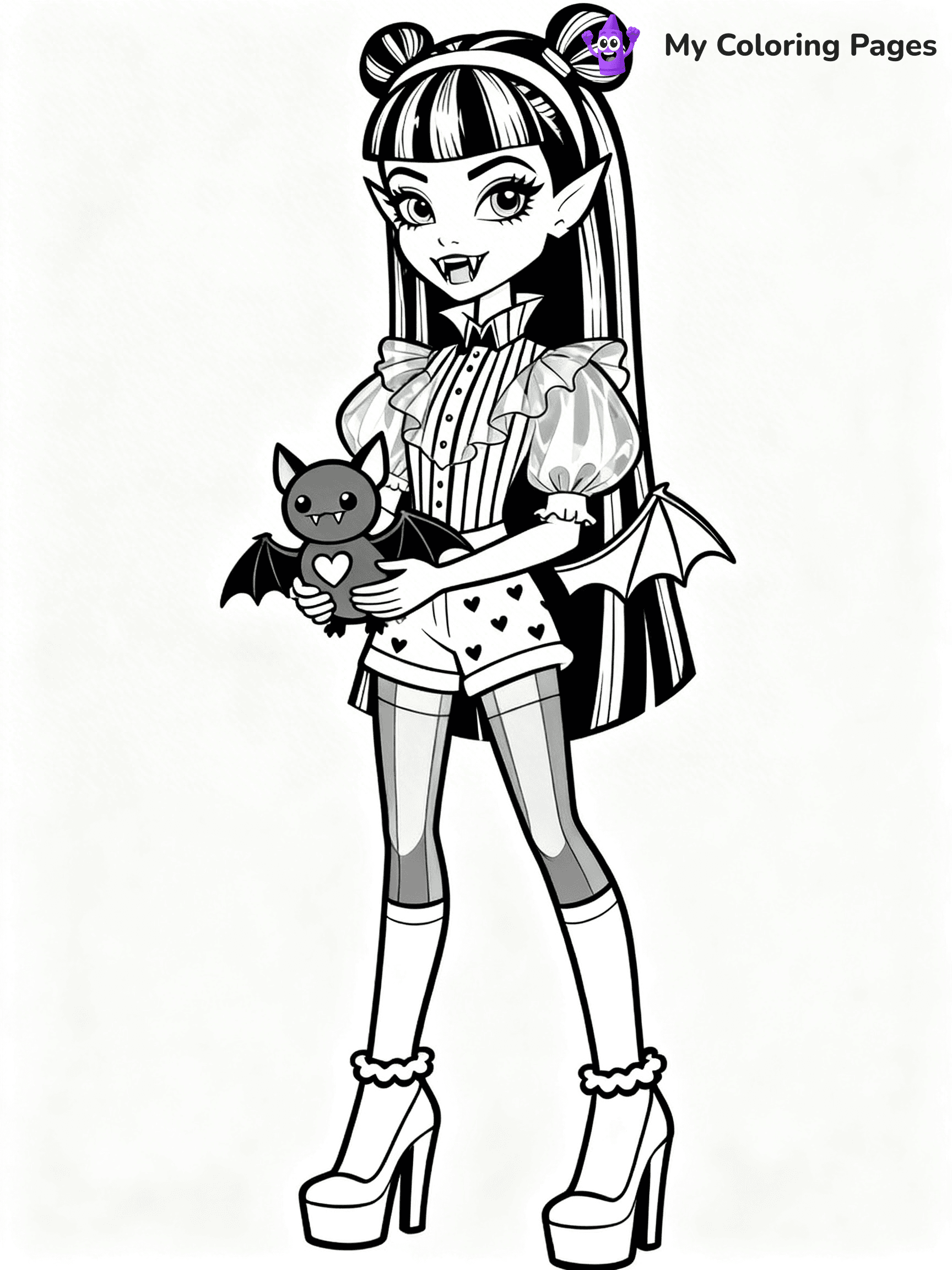 Draculaura Coloring Pages - 12