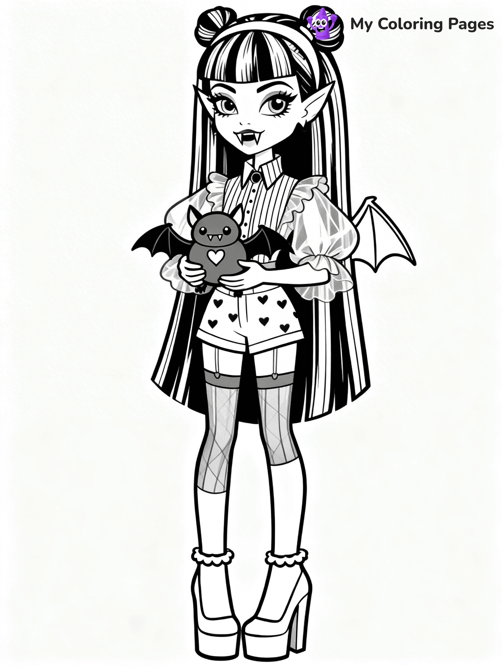 Draculaura Coloring Pages - 11