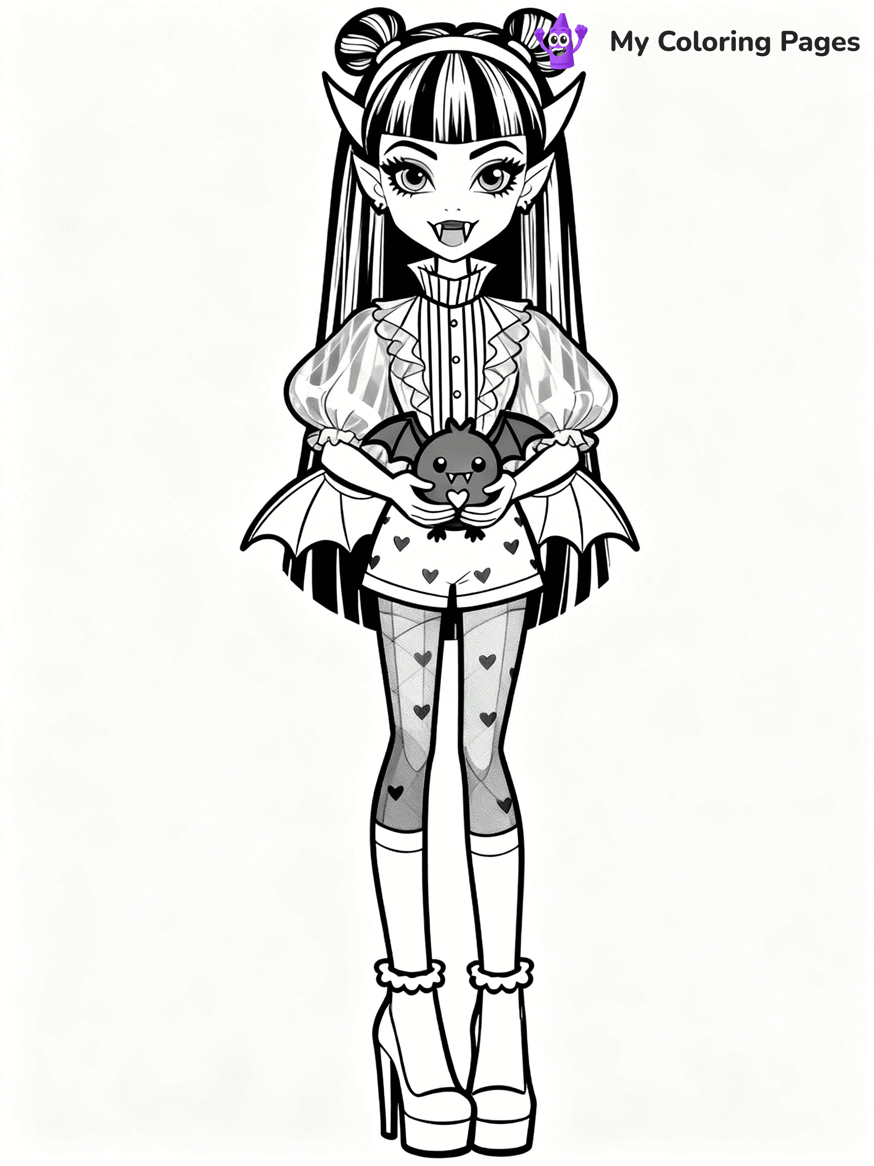 Draculaura Coloring Pages - 10