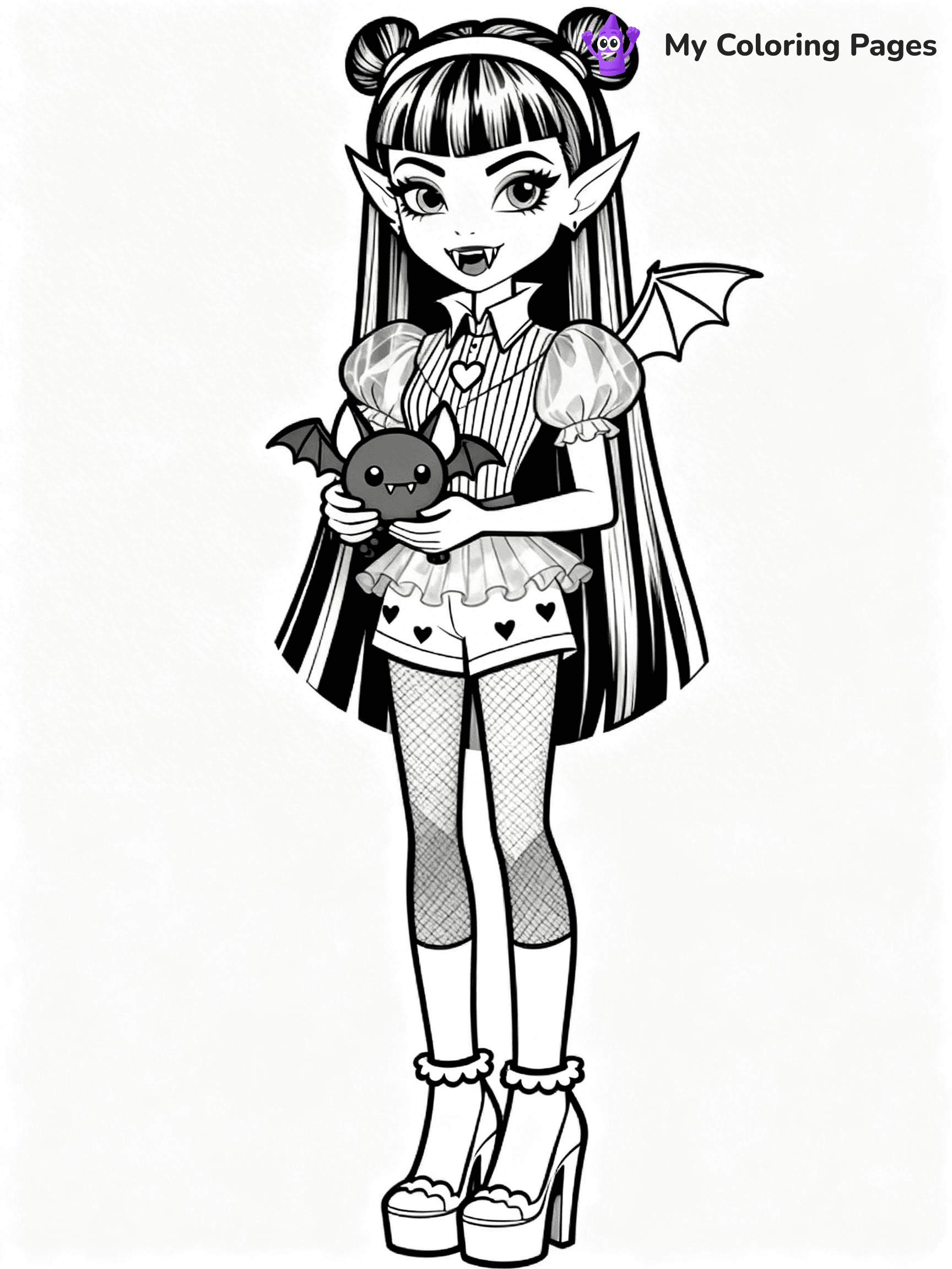 Draculaura Coloring Pages - 9