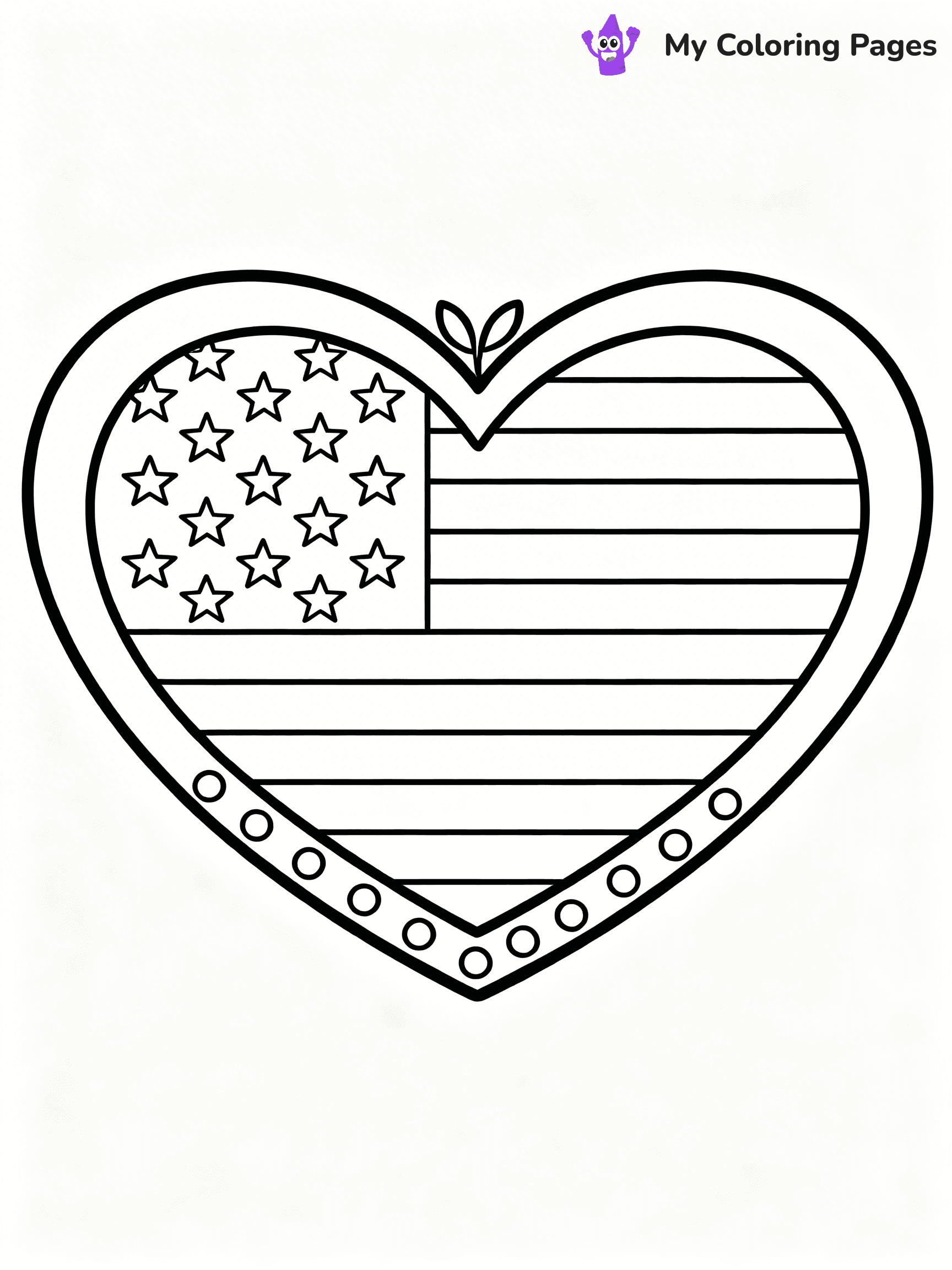 USA Flag Coloring Pages - 75