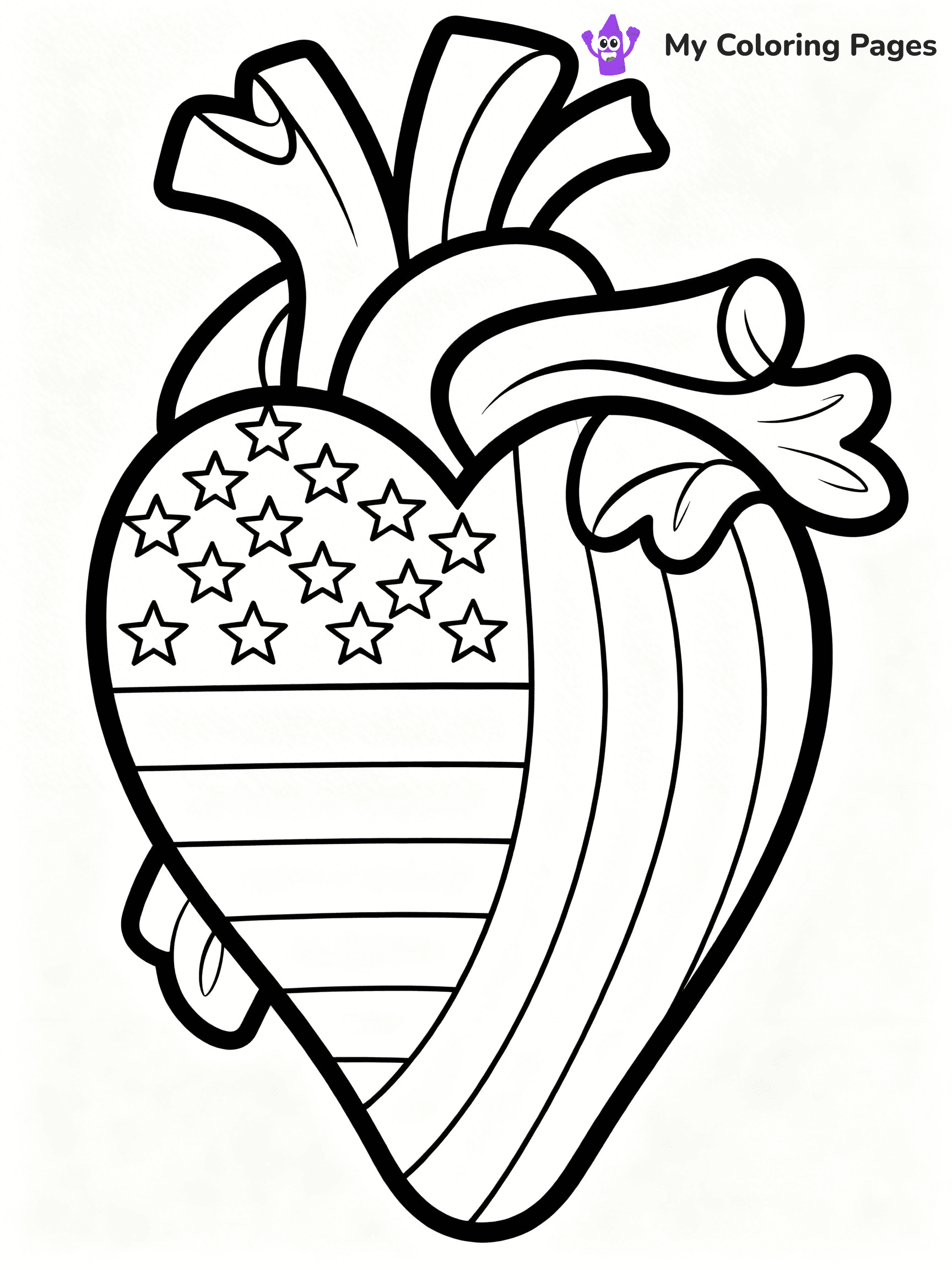 USA Flag Coloring Pages - 72