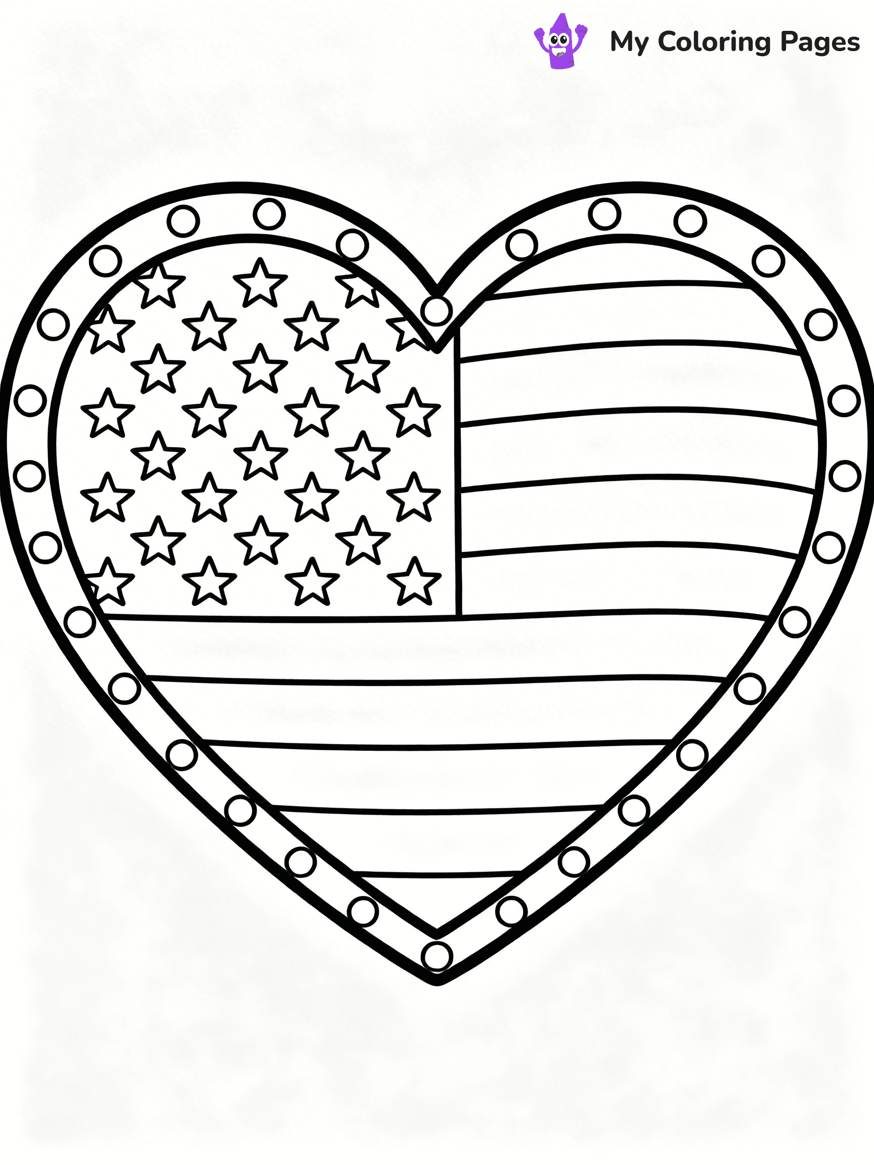 USA Flag Coloring Pages - 70