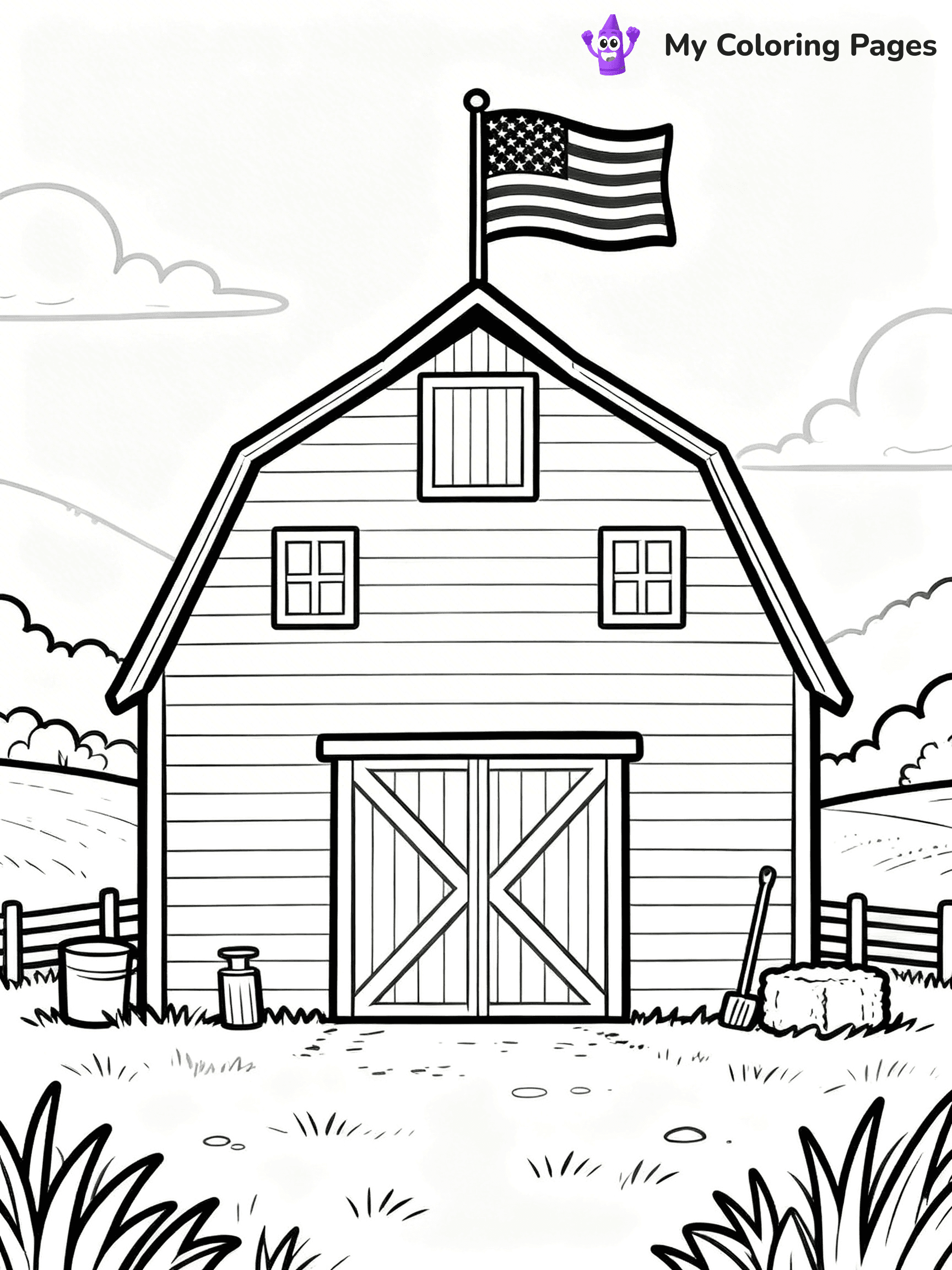 USA Flag Coloring Pages - 52